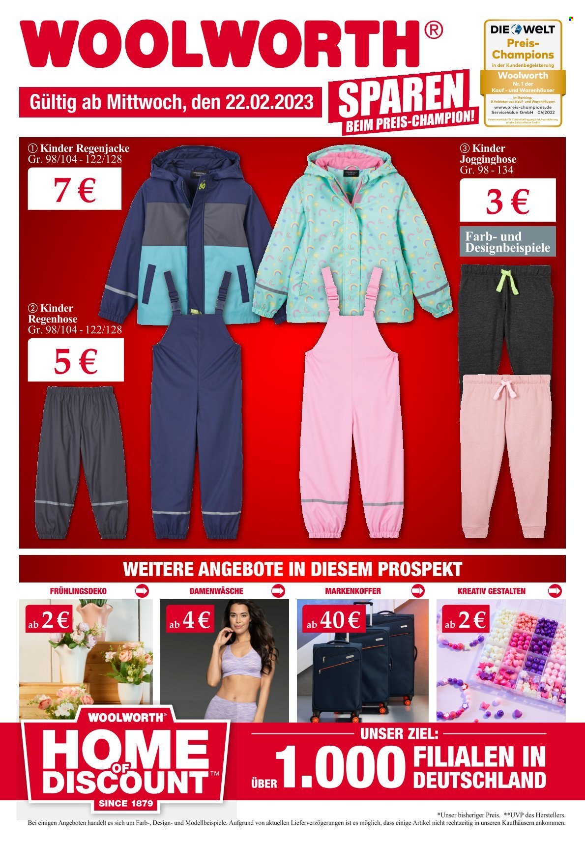 Woolworth Prospekte  - 22.02.2023 - 4.03.2023. Seite 1