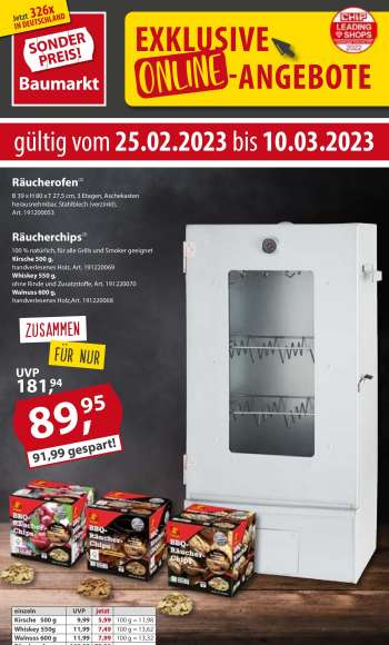Prospekte Sonderpreis-Baumarkt - 25.02.2023 - 10.03.2023.