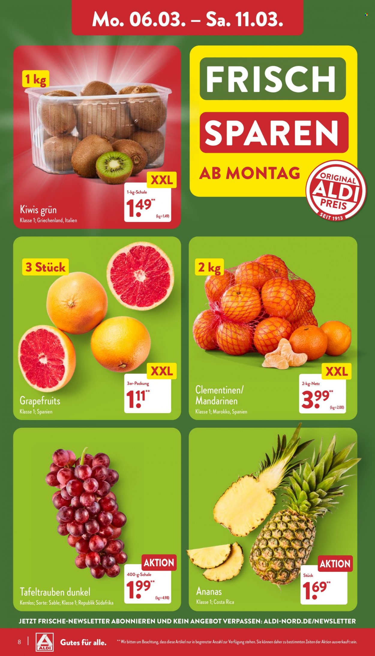 ALDI Nord Prospekte  - 6.03.2023 - 11.03.2023. Seite 8