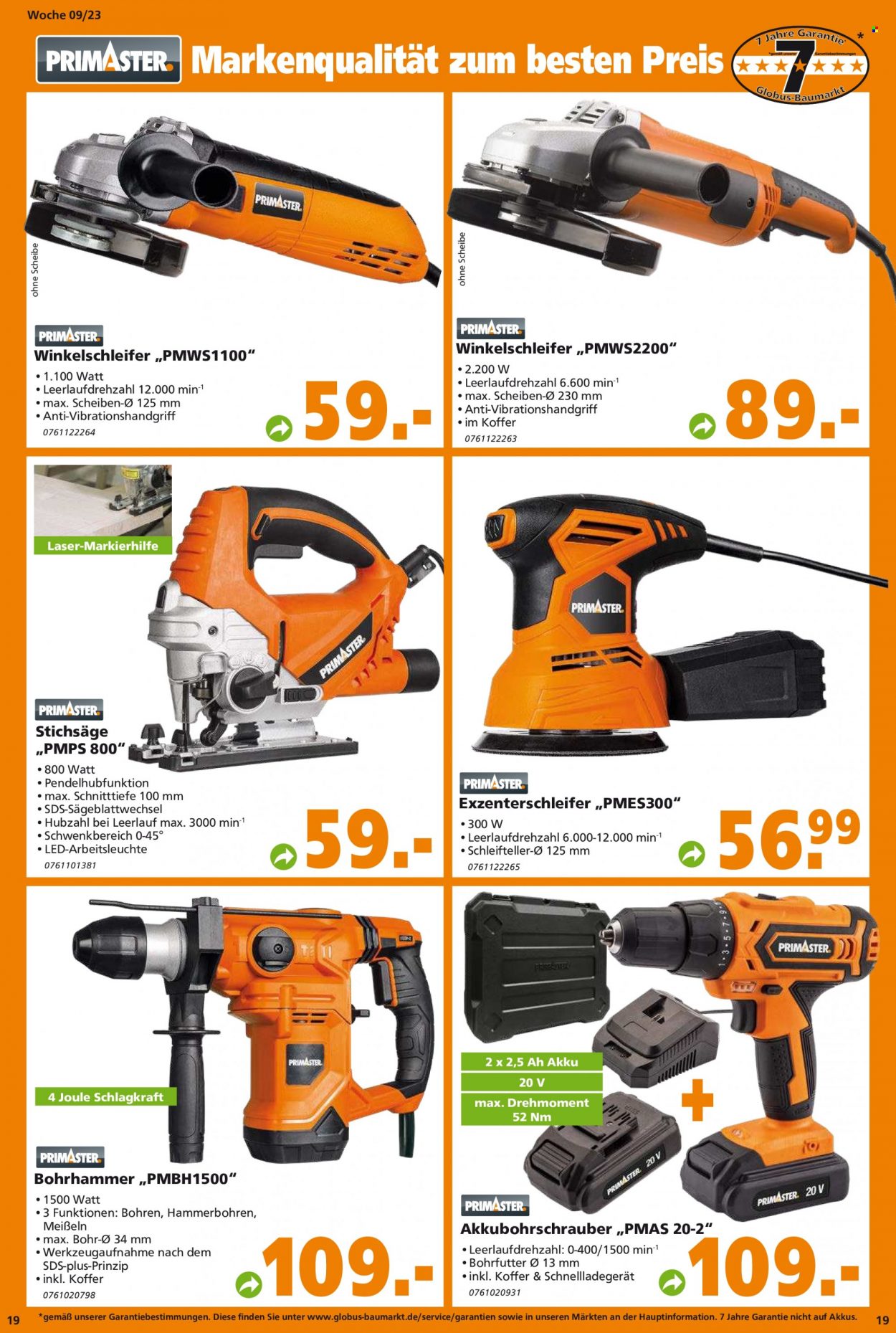 Globus Baumarkt Prospekte  - 27.02.2023 - 4.03.2023. Seite 19