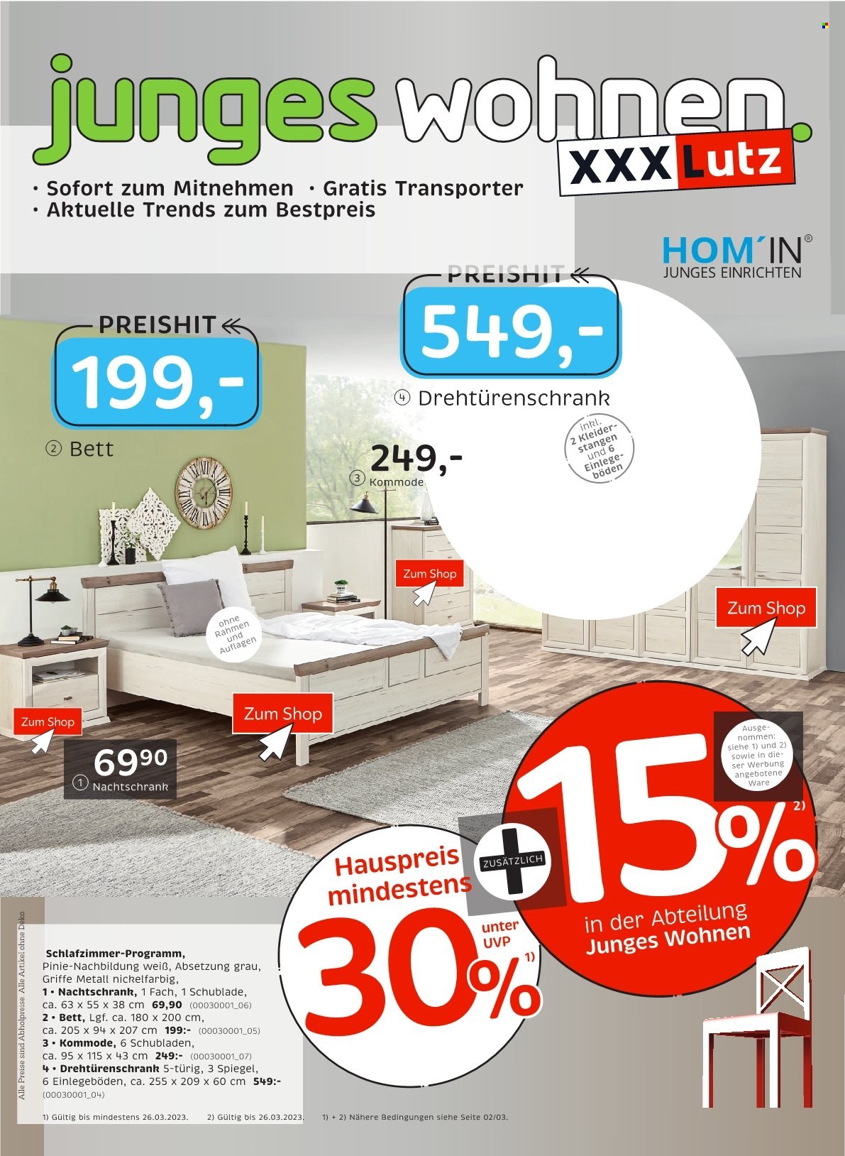 XXXLutz Prospekte  - 27.02.2023 - 26.03.2023. Seite 1