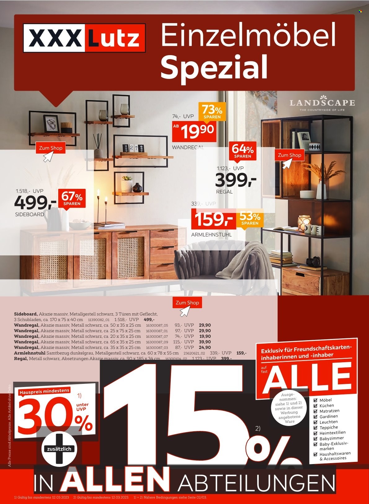 XXXLutz Prospekte  - 27.02.2023 - 12.03.2023. Seite 1