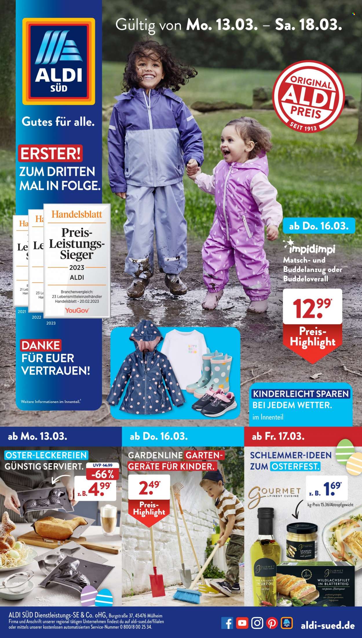 ALDI SÜD Prospekte  - 13.03.2023 - 18.03.2023. Seite 1