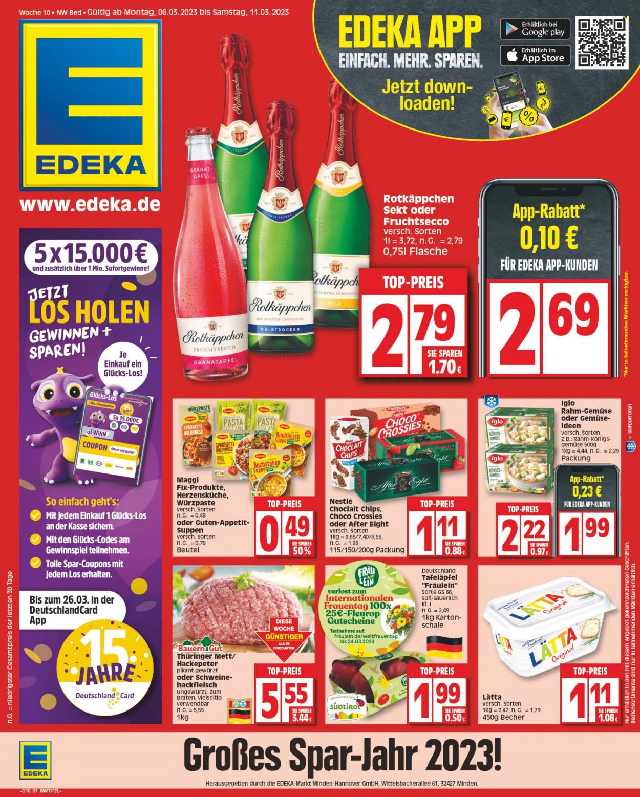 Edeka Prospekte  - 6.03.2023 - 11.03.2023. Seite 1