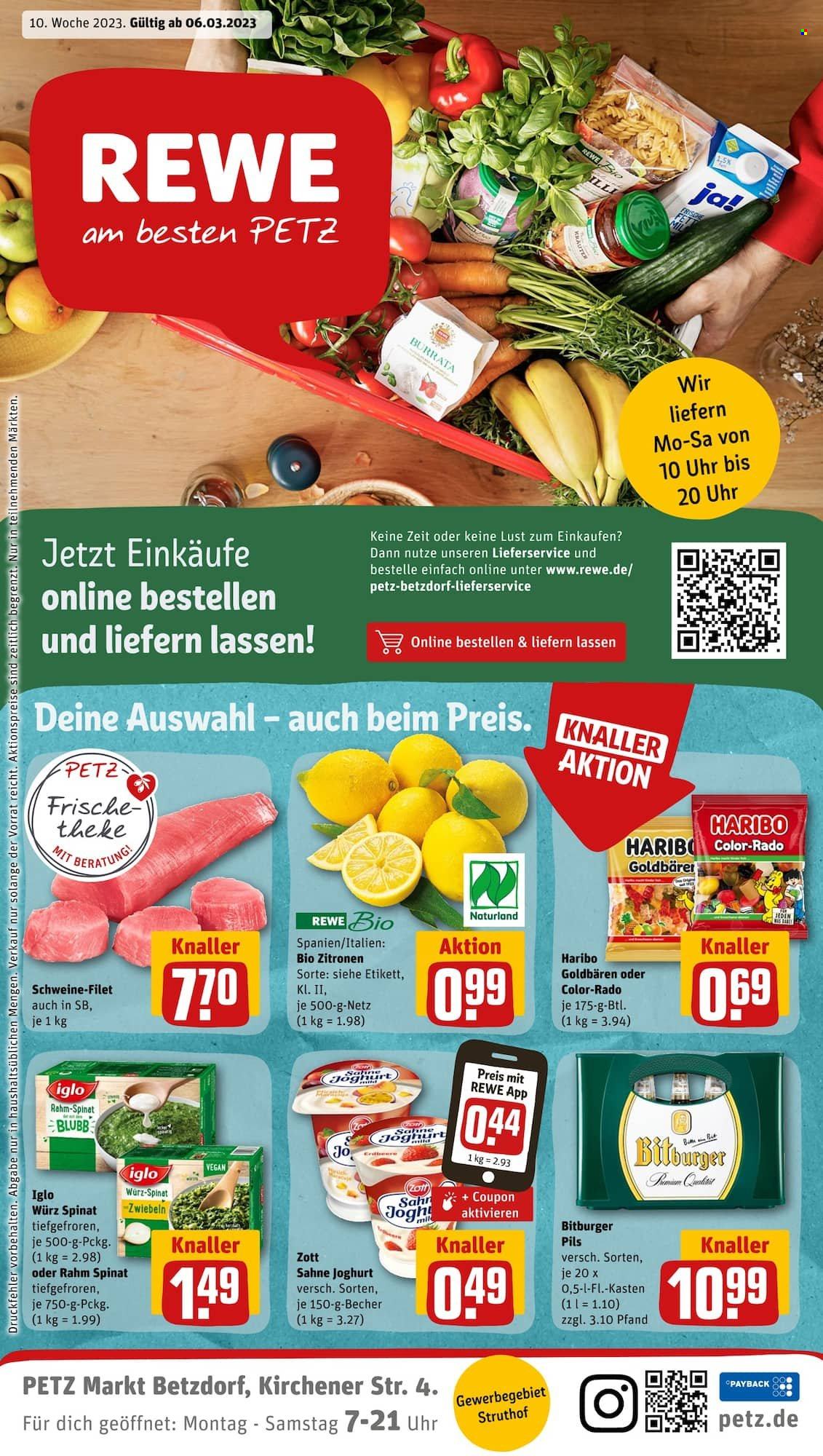 REWE Prospekte  - 6.03.2023 - 12.03.2023. Seite 1