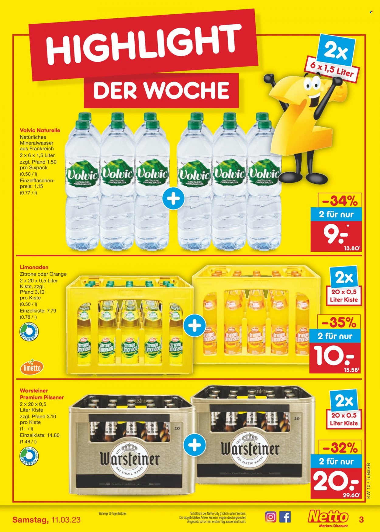 Netto Marken-Discount Prospekte  - 6.03.2023 - 11.03.2023. Seite 3