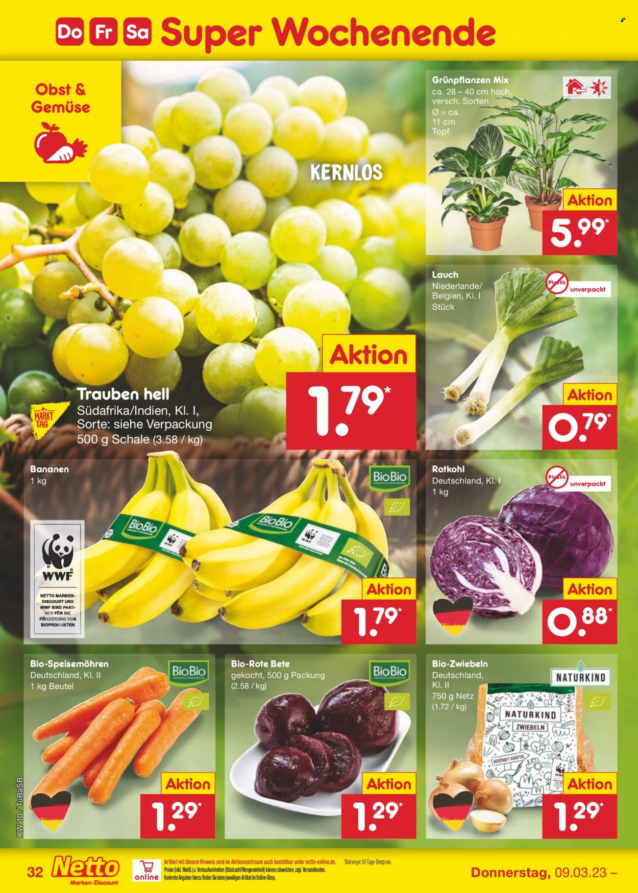 Netto Marken-Discount Prospekte  - 6.03.2023 - 11.03.2023. Seite 32