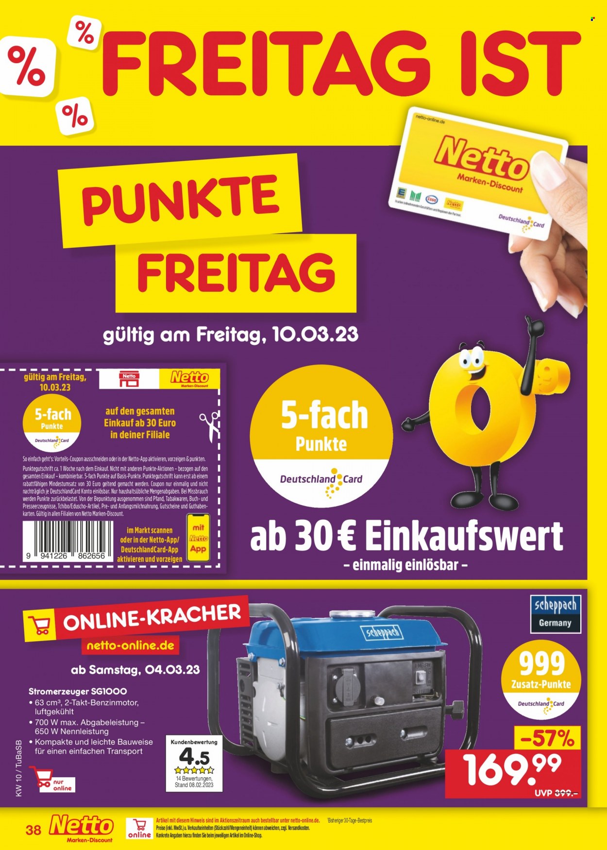 Netto Marken-Discount Prospekte  - 6.03.2023 - 11.03.2023. Seite 38