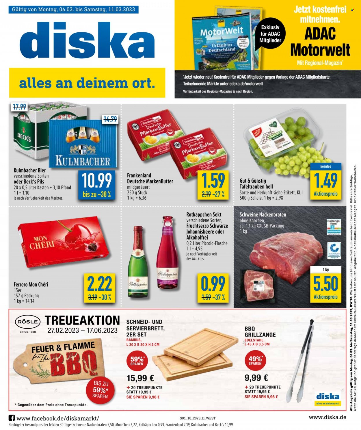 Diska Prospekte  - 6.03.2023 - 11.03.2023. Seite 1