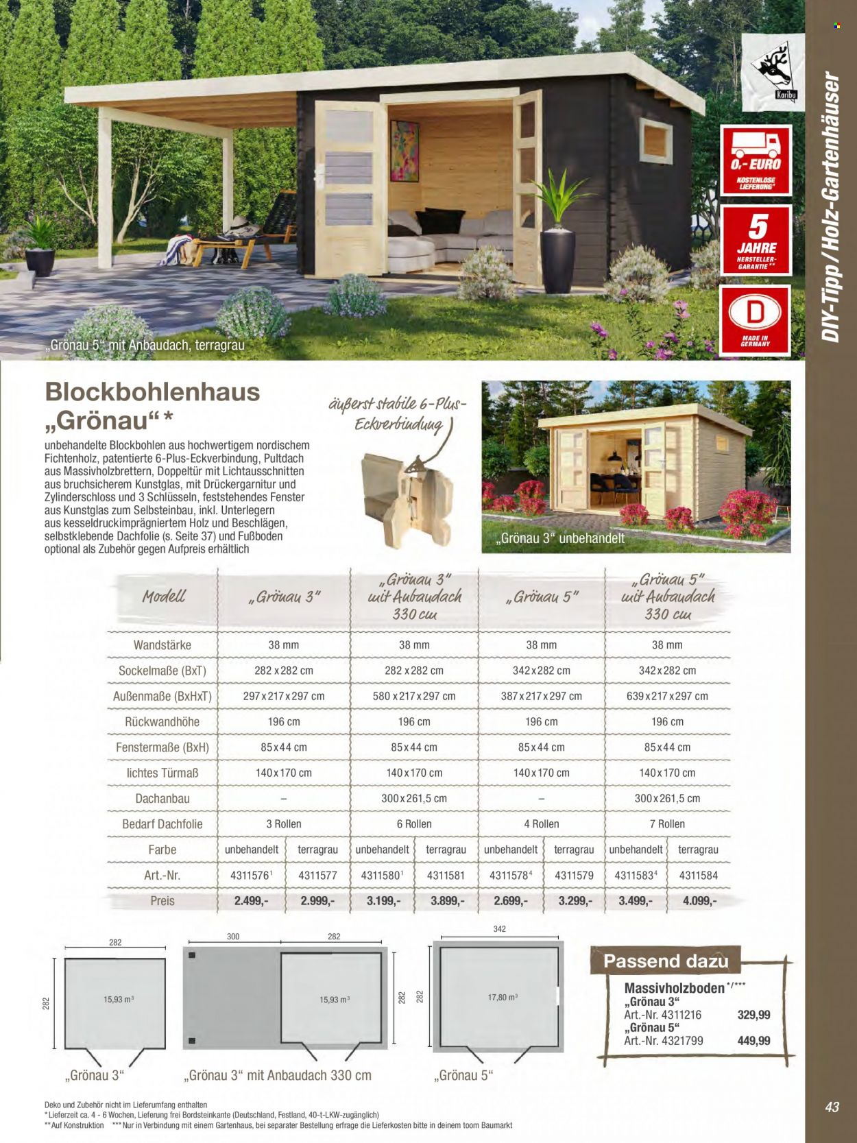 toom Baumarkt Prospekte  - 1.03.2023 - 30.04.2023. Seite 43