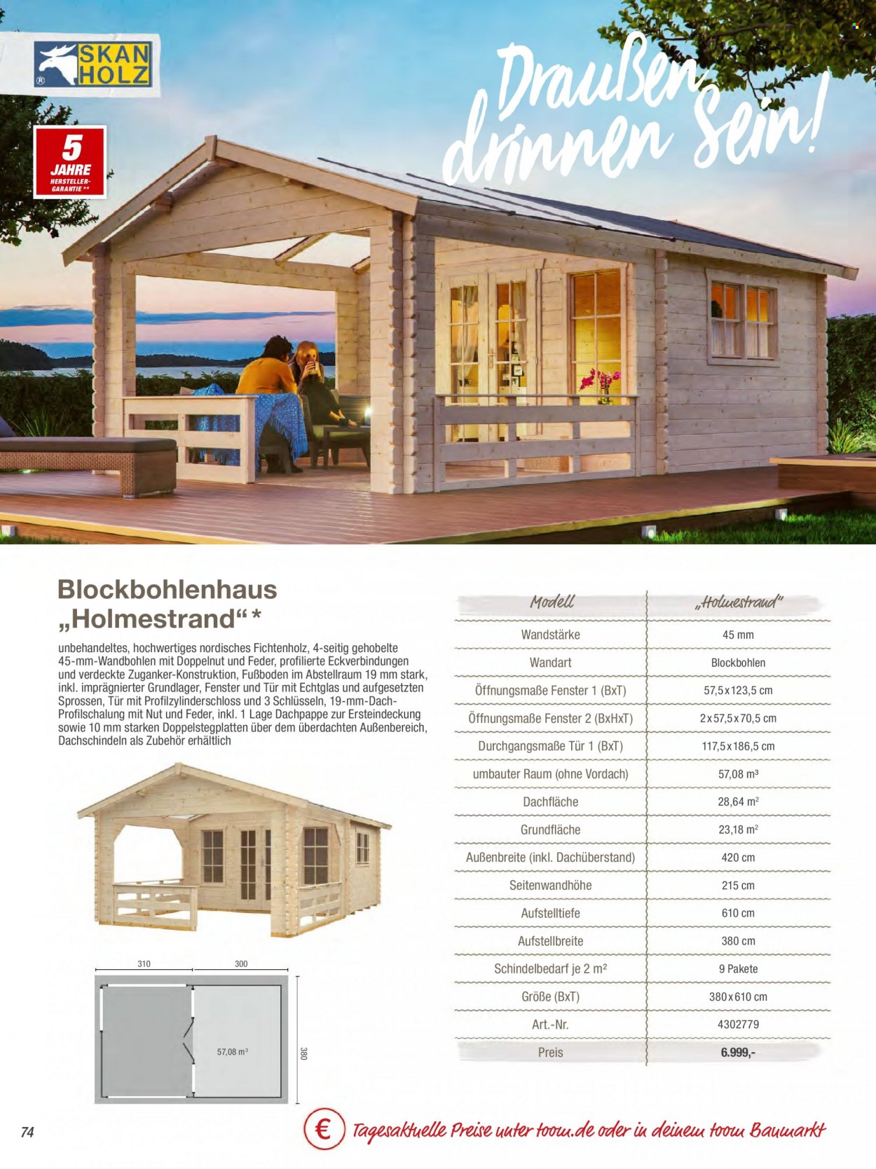 toom Baumarkt Prospekte  - 1.03.2023 - 30.04.2023. Seite 74