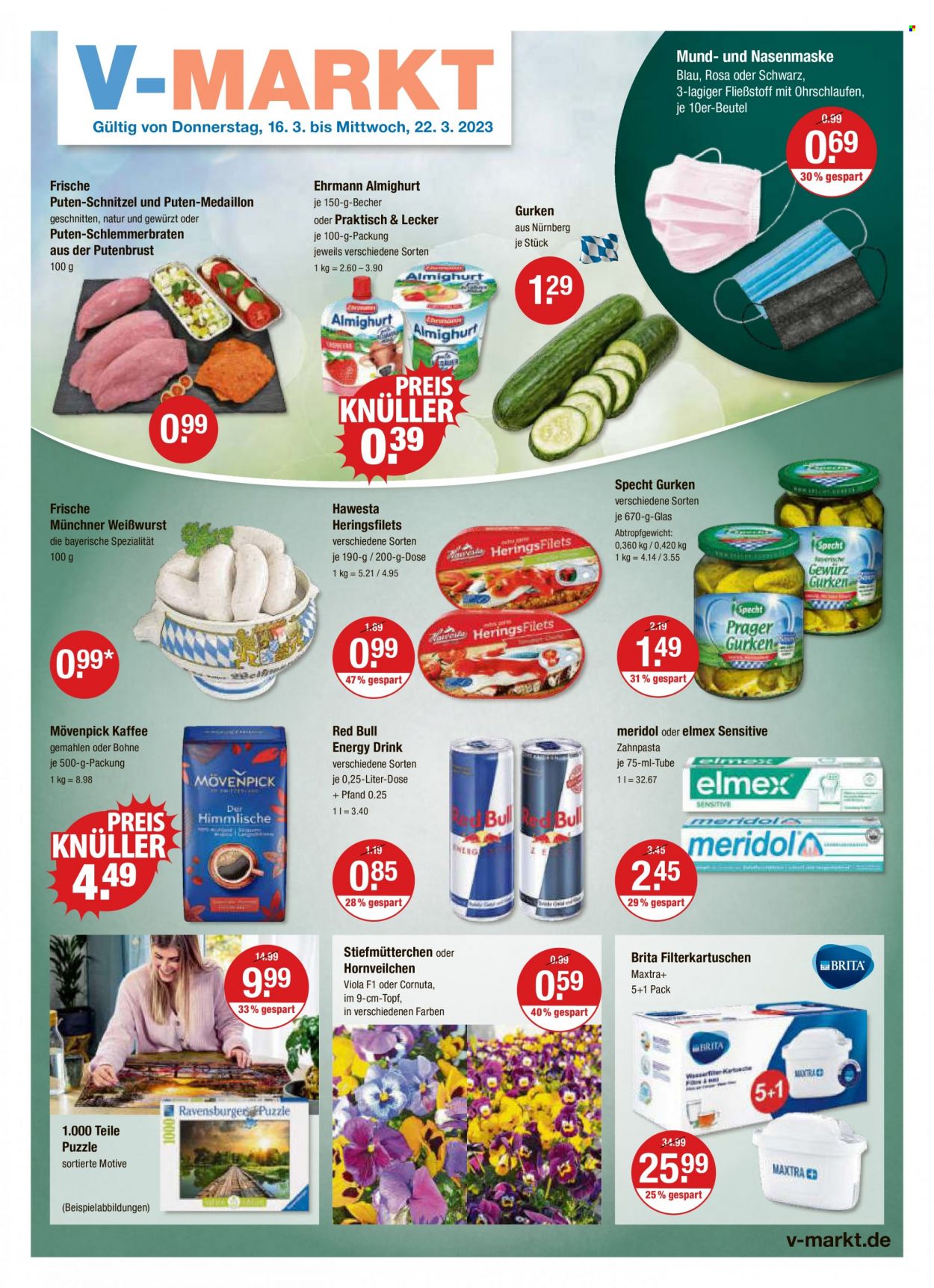 V-Markt Prospekte  - 16.03.2023 - 22.03.2023. Seite 1