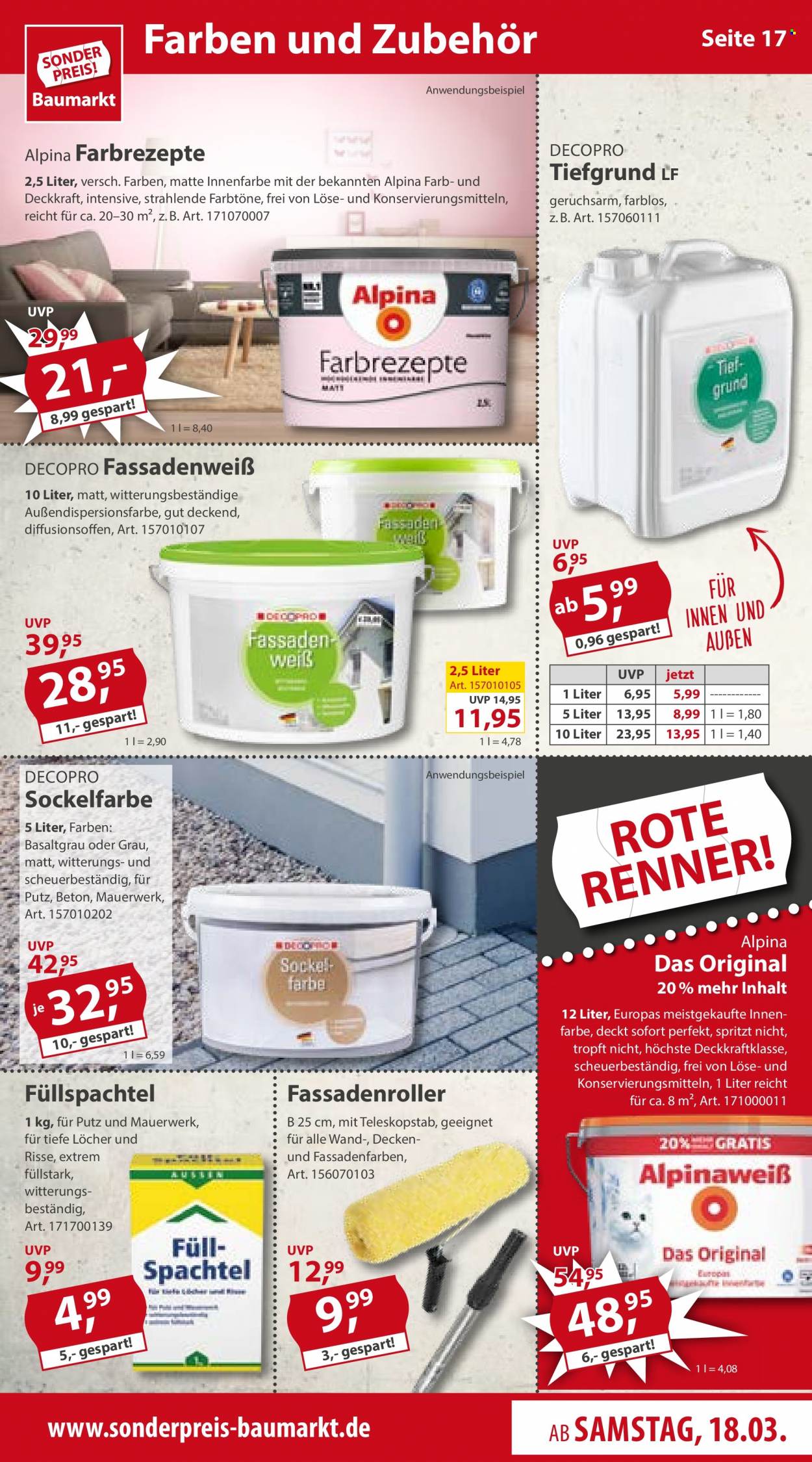 Sonderpreis-Baumarkt Prospekte  - 18.03.2023 - 24.03.2023. Seite 17