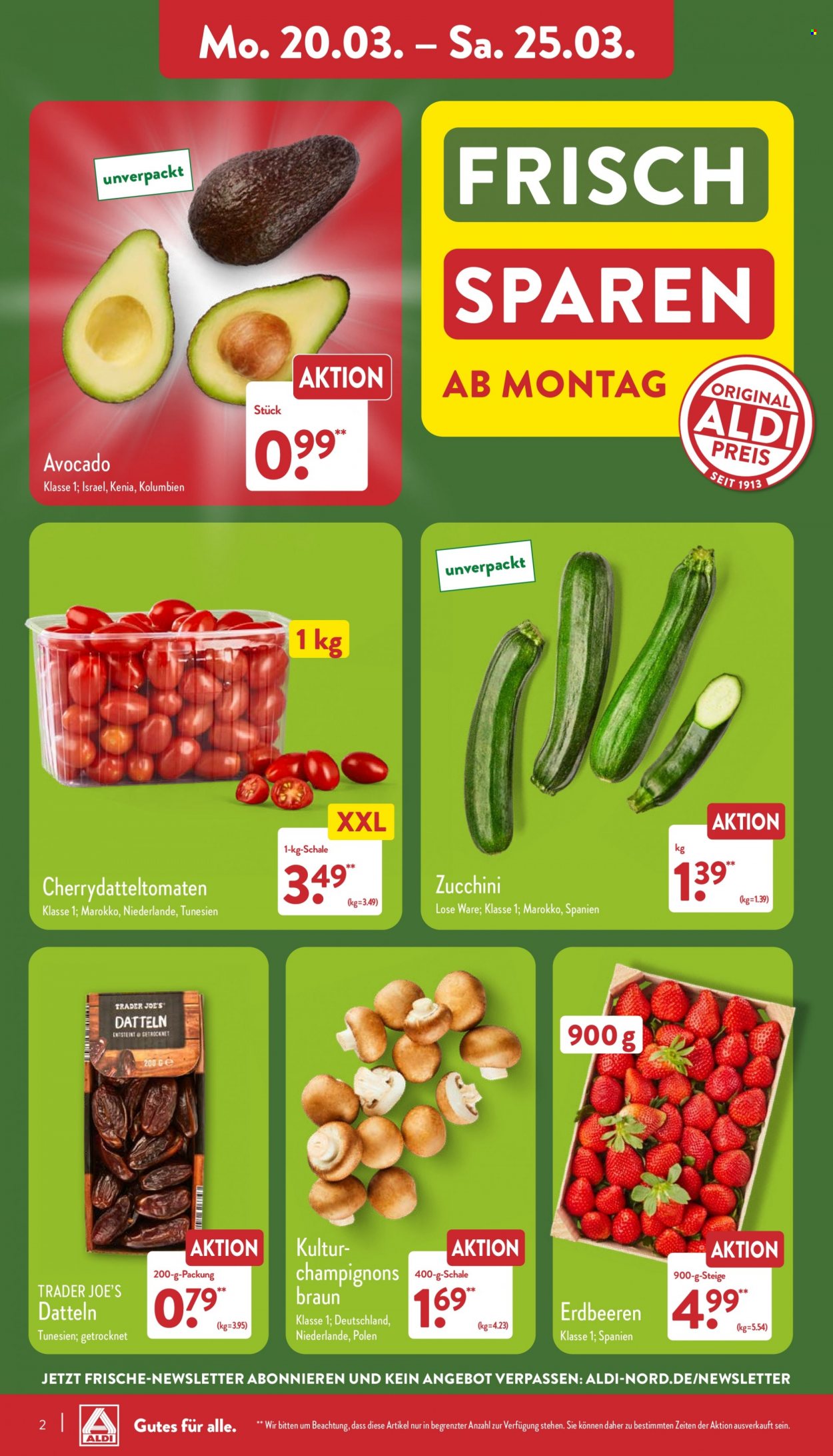 ALDI Nord Prospekte  - 20.03.2023 - 25.03.2023. Seite 2
