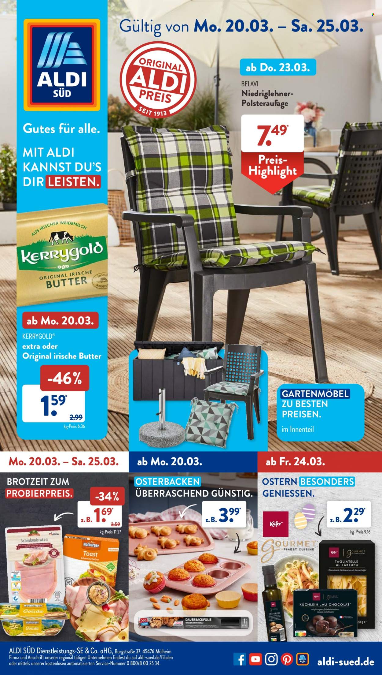 ALDI SÜD Prospekte  - 20.03.2023 - 25.03.2023. Seite 1
