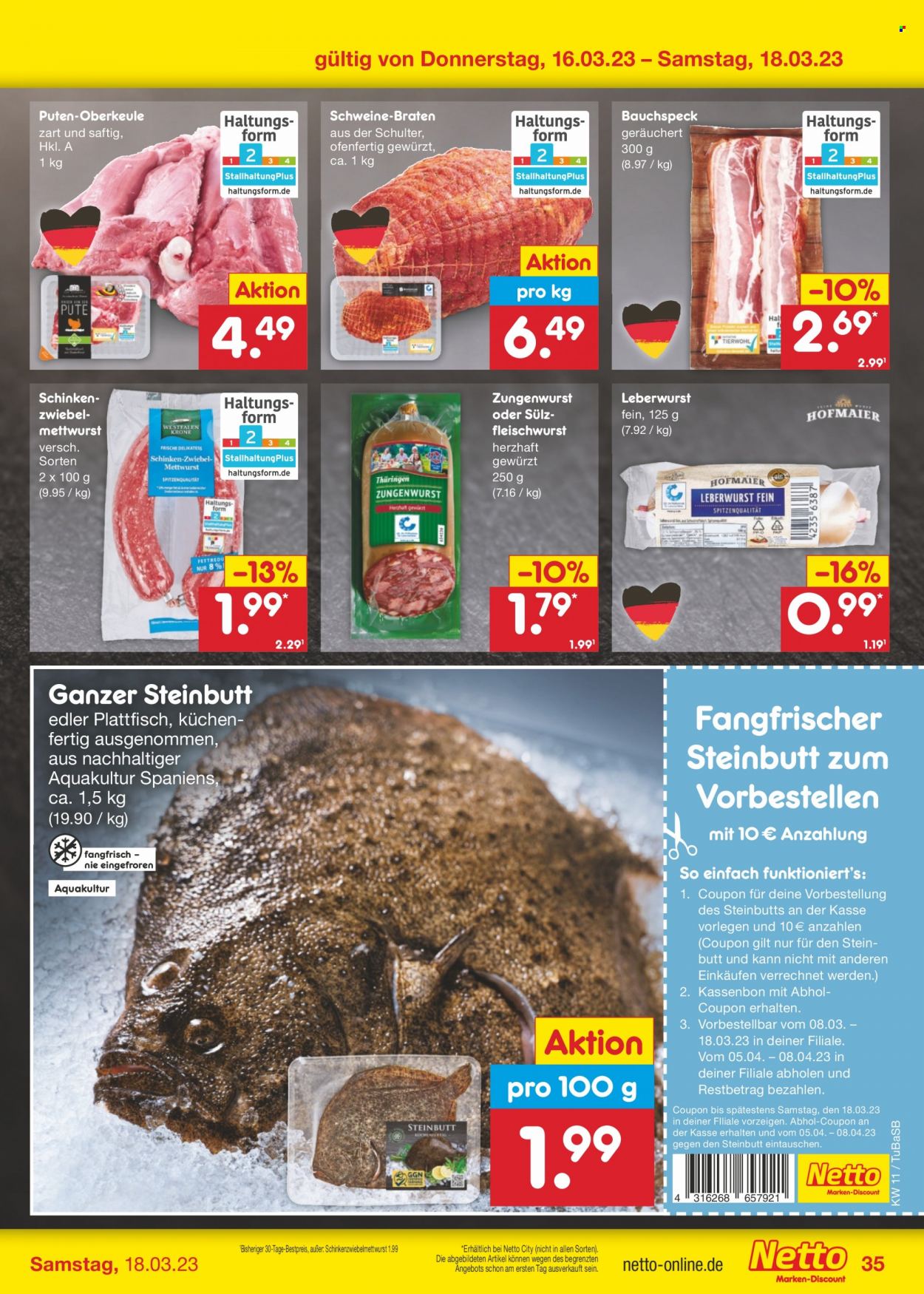 Netto Marken-Discount Prospekte  - 13.03.2023 - 18.03.2023. Seite 35
