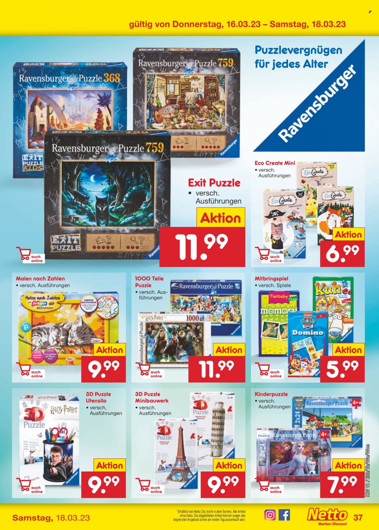 Netto Marken-Discount Prospekte  - 13.03.2023 - 18.03.2023. Seite 37