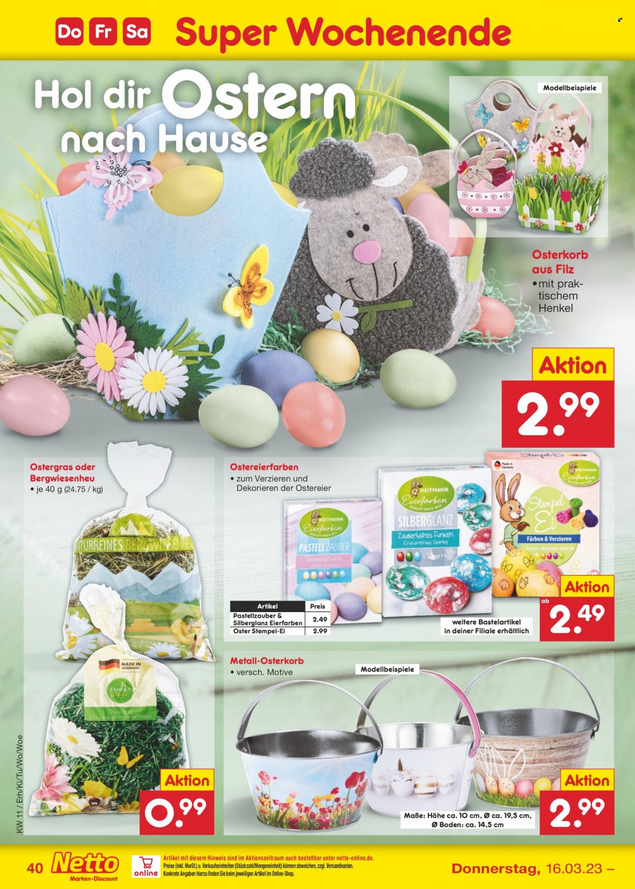 Netto Marken-Discount Prospekte  - 13.03.2023 - 18.03.2023. Seite 40