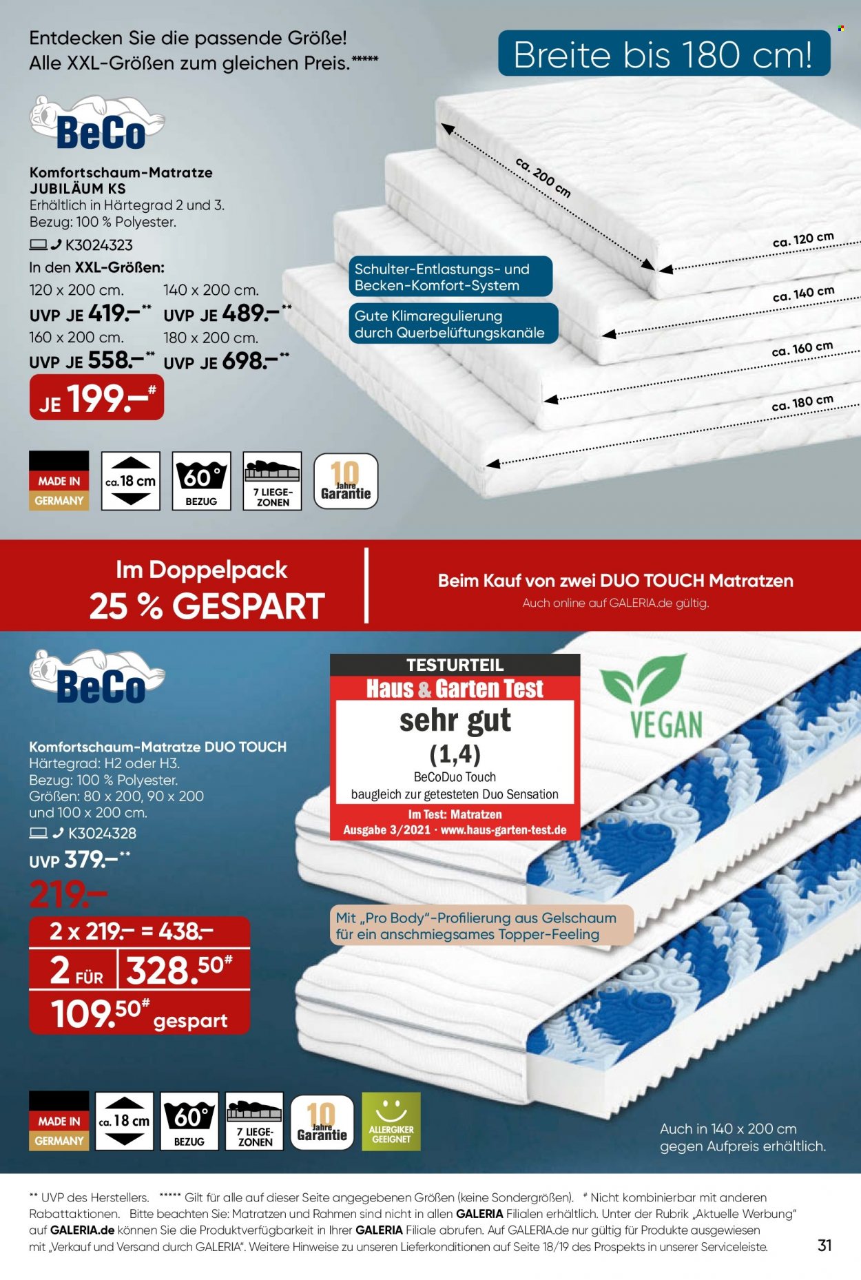 GALERIA Karstadt Kaufhof Prospekte  - 15.03.2023 - 21.03.2023. Seite 31