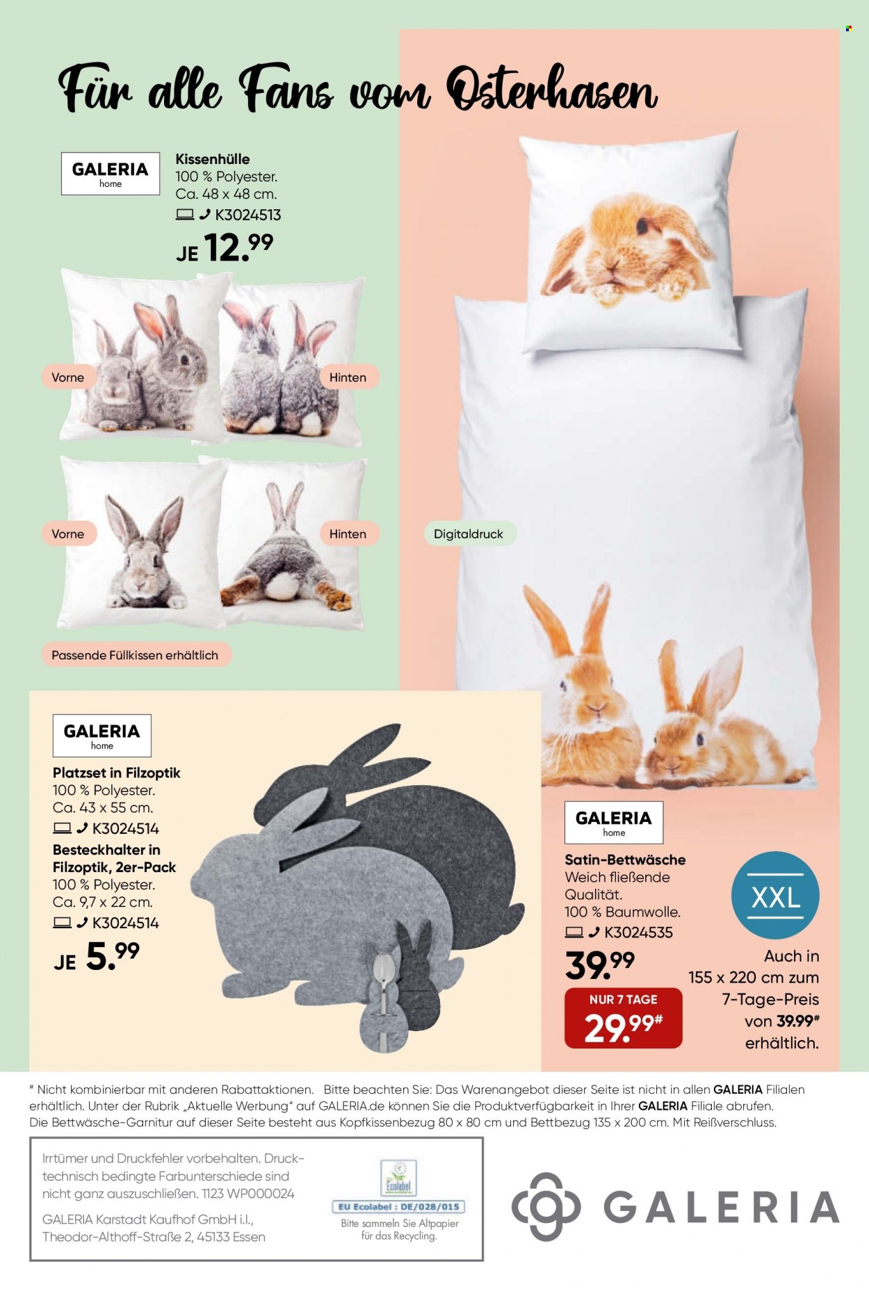 GALERIA Karstadt Kaufhof Prospekte  - 15.03.2023 - 21.03.2023. Seite 44