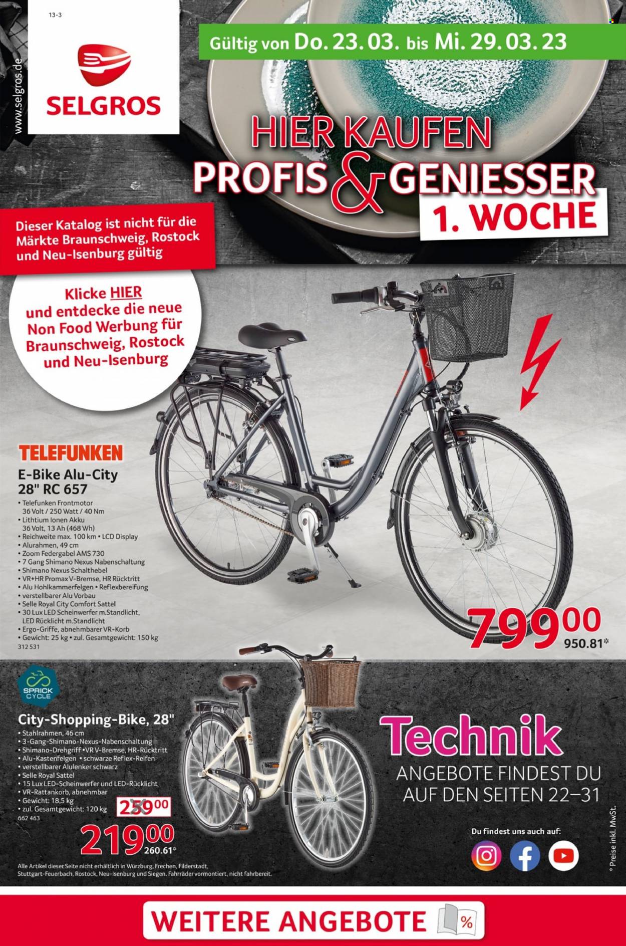Selgros Prospekte  - 23.03.2023 - 29.03.2023. Seite 1