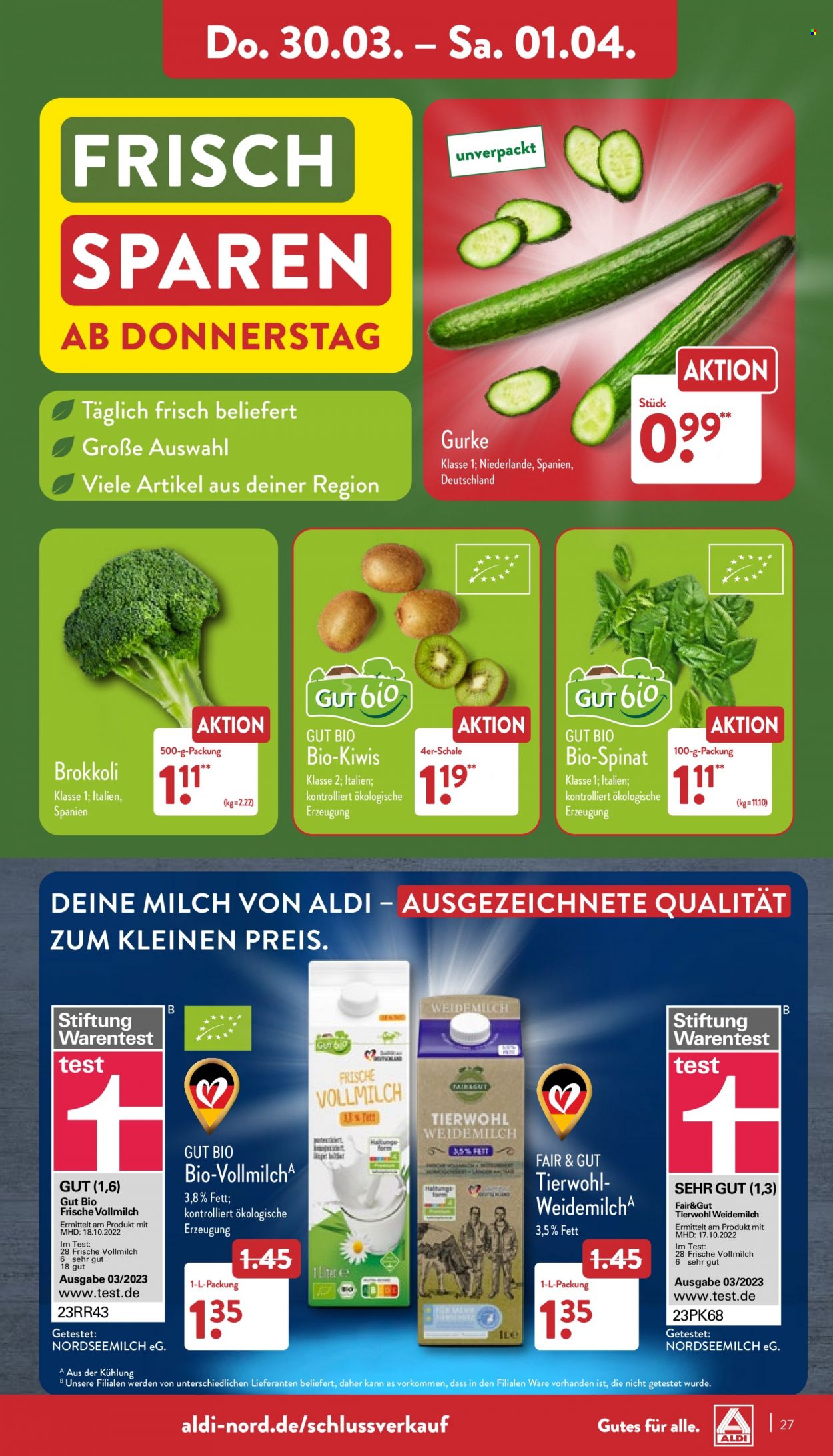 ALDI Nord Prospekte  - 27.03.2023 - 1.04.2023. Seite 27