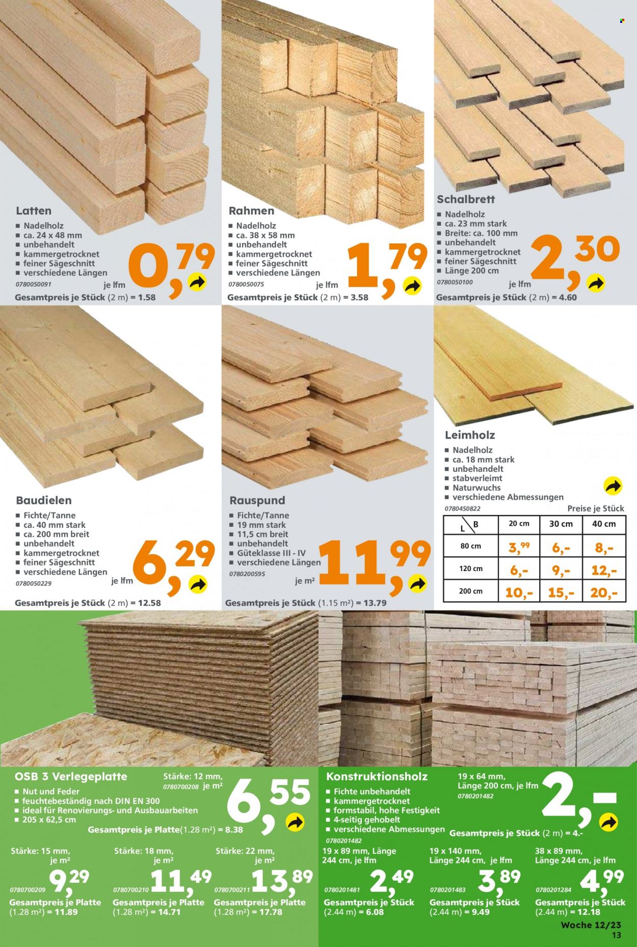 Globus Baumarkt Prospekte  - 20.03.2023 - 25.03.2023. Seite 13