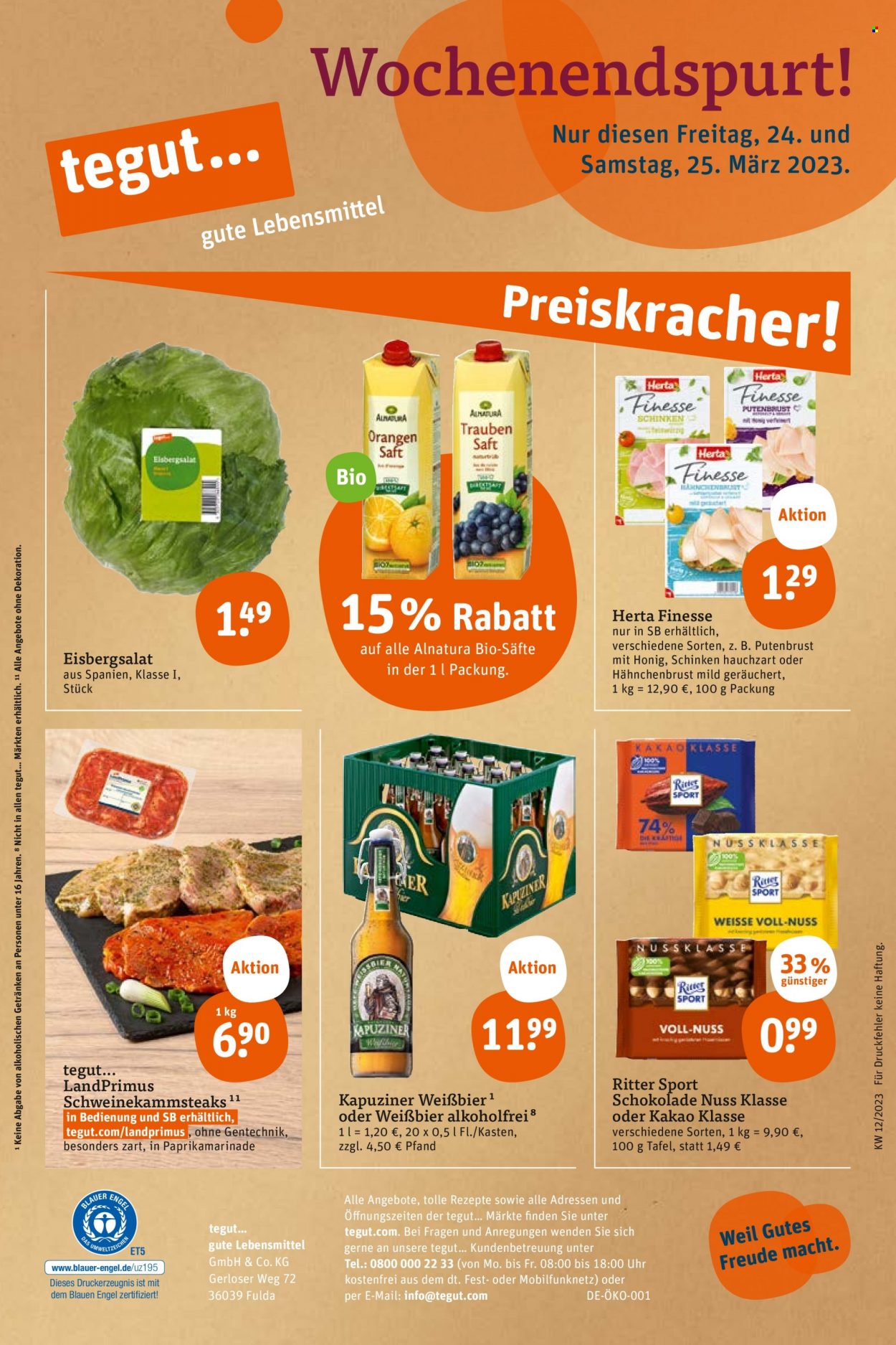tegut... Prospekte  - 20.03.2023 - 25.03.2023. Seite 26