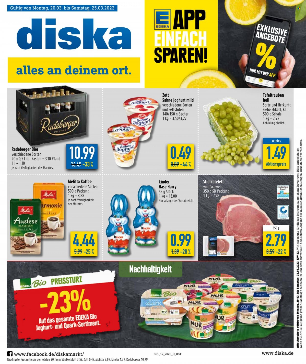 Diska Prospekte  - 20.03.2023 - 25.03.2023. Seite 1
