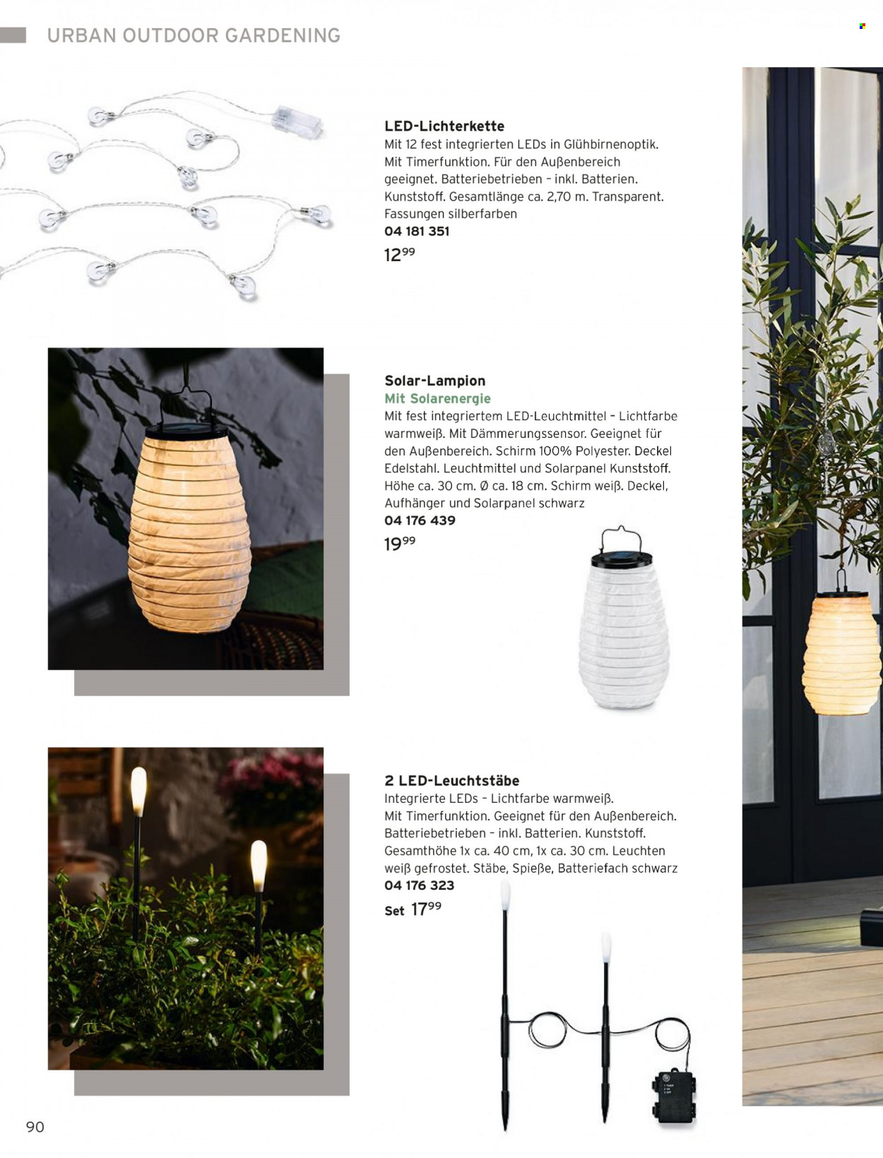 thumbnail - Prospekte Tchibo - 24.03.2023 - 30.04.2023 - Produkte in Aktion - Deckel, LED-Glühbirnen, Lichterkette, Schirm, LED Lichterkette. Seite 90.