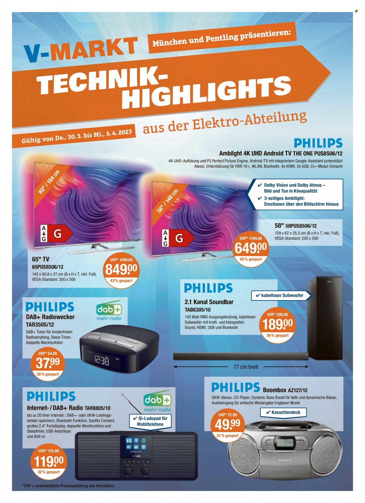V-Markt Prospekte  - 30.03.2023 - 5.04.2023. Seite 1