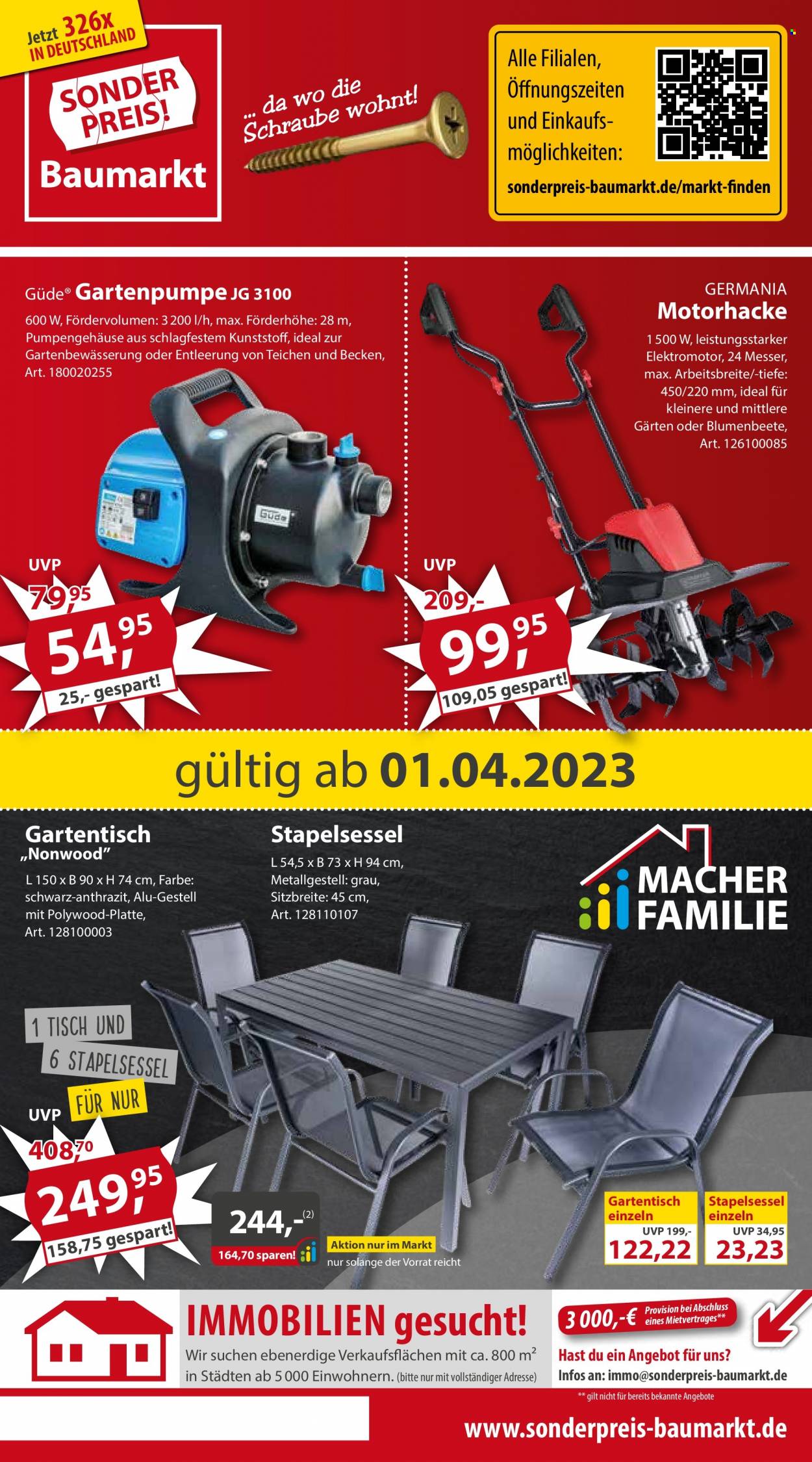 Sonderpreis-Baumarkt Prospekte  - 1.04.2023 - 7.04.2023. Seite 1