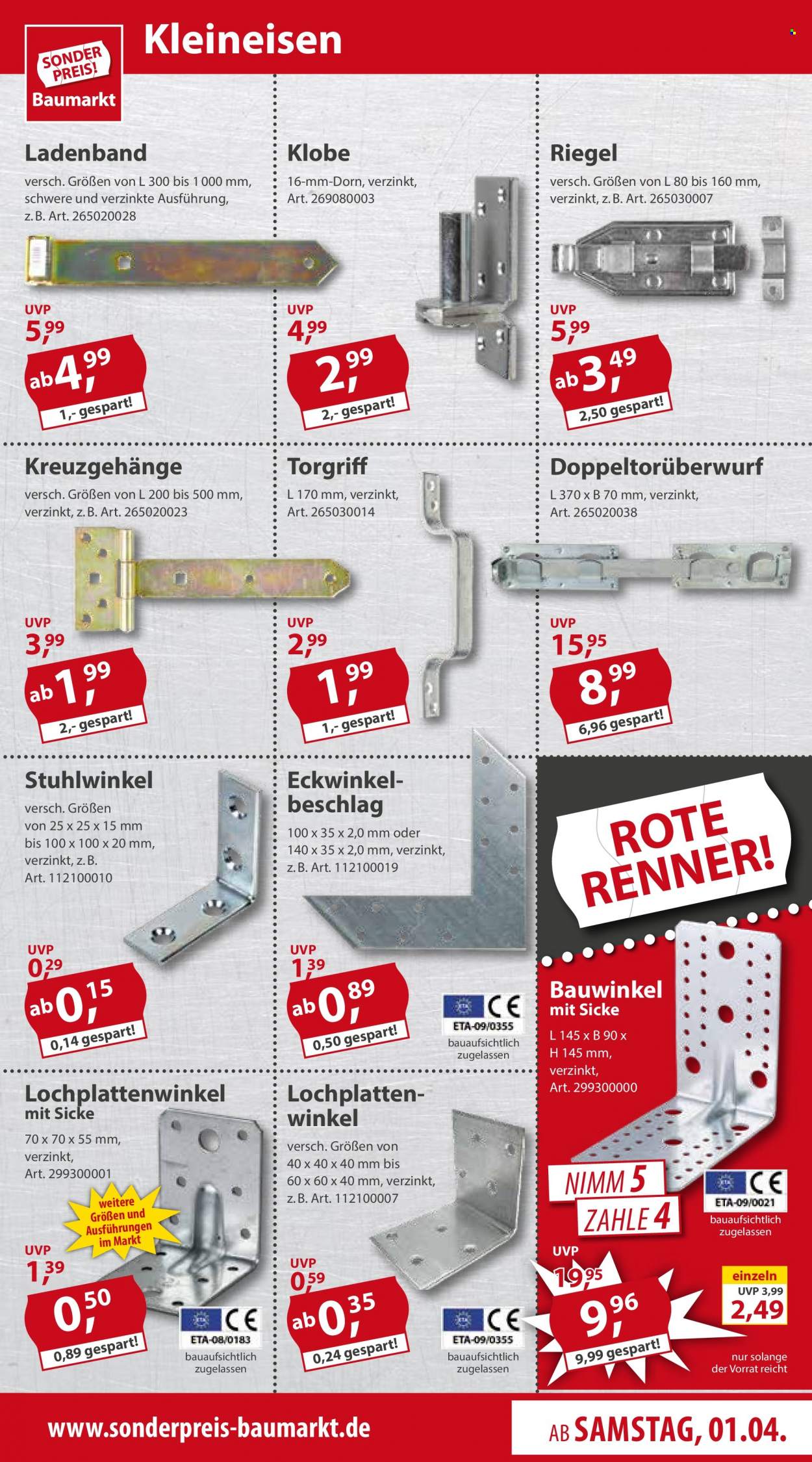 Sonderpreis-Baumarkt Prospekte  - 1.04.2023 - 7.04.2023. Seite 9
