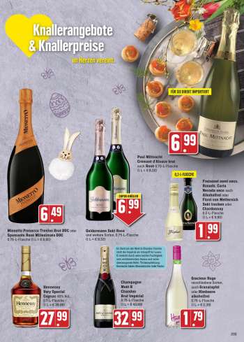 thumbnail - Freixenet semi seco Rosado, Carta Nevada seco auch Alkoholfrei oder Fürst von Metternich Sekt trocken oder Chardonnay