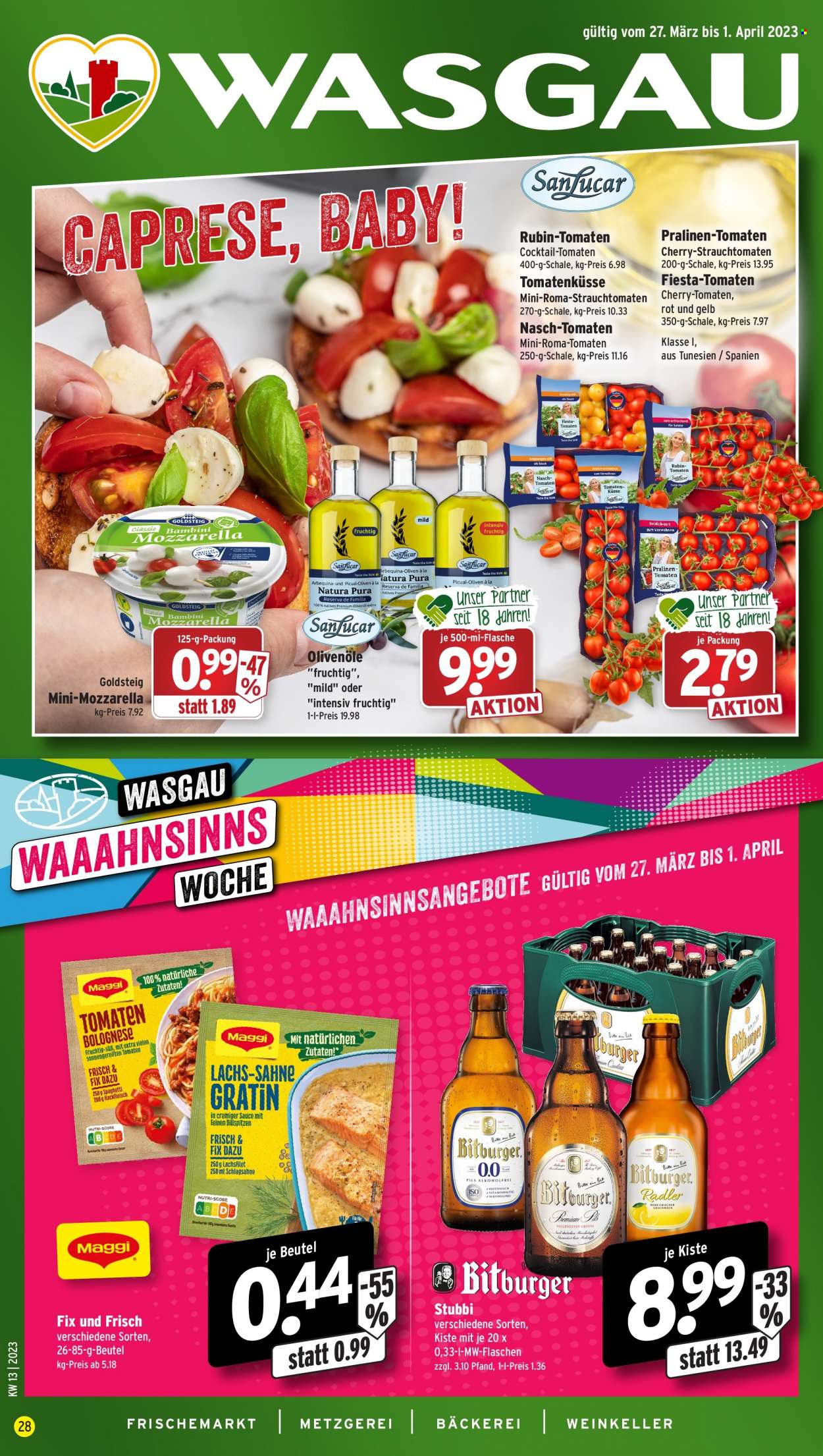 Wasgau Prospekte  - 27.03.2023 - 1.04.2023. Seite 1