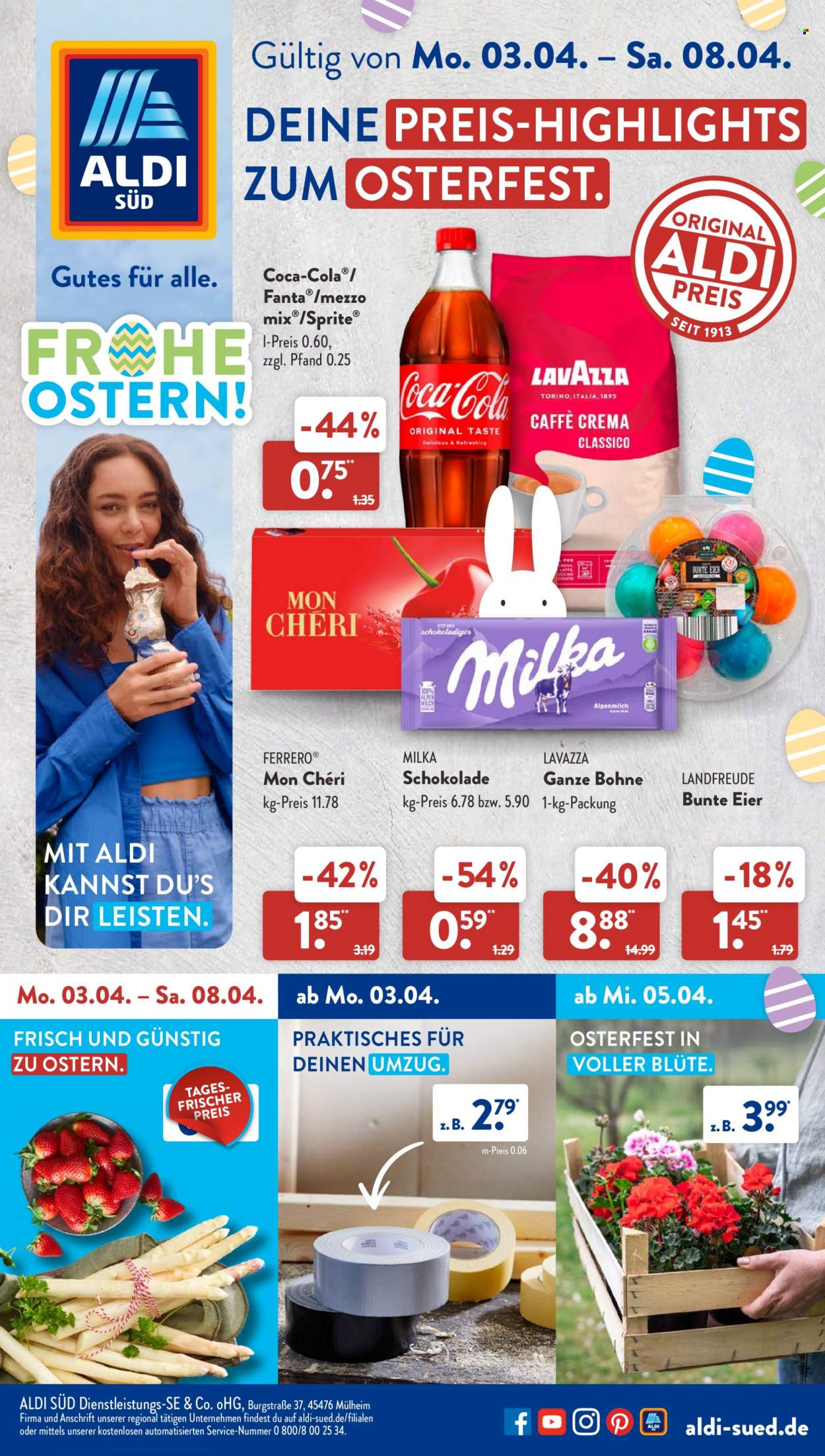 ALDI SÜD Prospekte  - 3.04.2023 - 8.04.2023. Seite 1