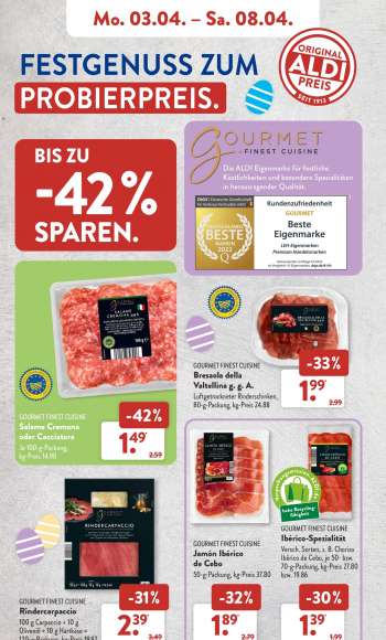 thumbnail - GOURMET FINEST CUISINE Jamón Ibérico de Cebo 50-g-Packung, kg-Preis 37.80