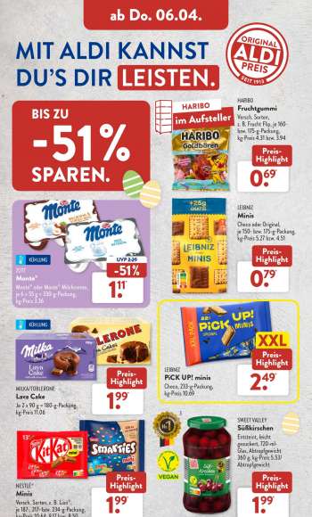 thumbnail - HARIBO Fruchtgummi Versch. Sorten, z. B. Frucht Flip, je 160- bzw. 175-g-Packung, kg-Preis 4.31 bzw. 3.94 Preis- Highlight 0.