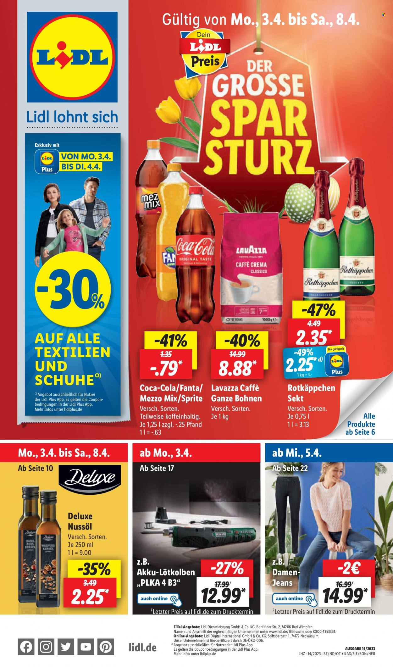 Lidl Prospekte  - 3.04.2023 - 8.04.2023. Seite 1