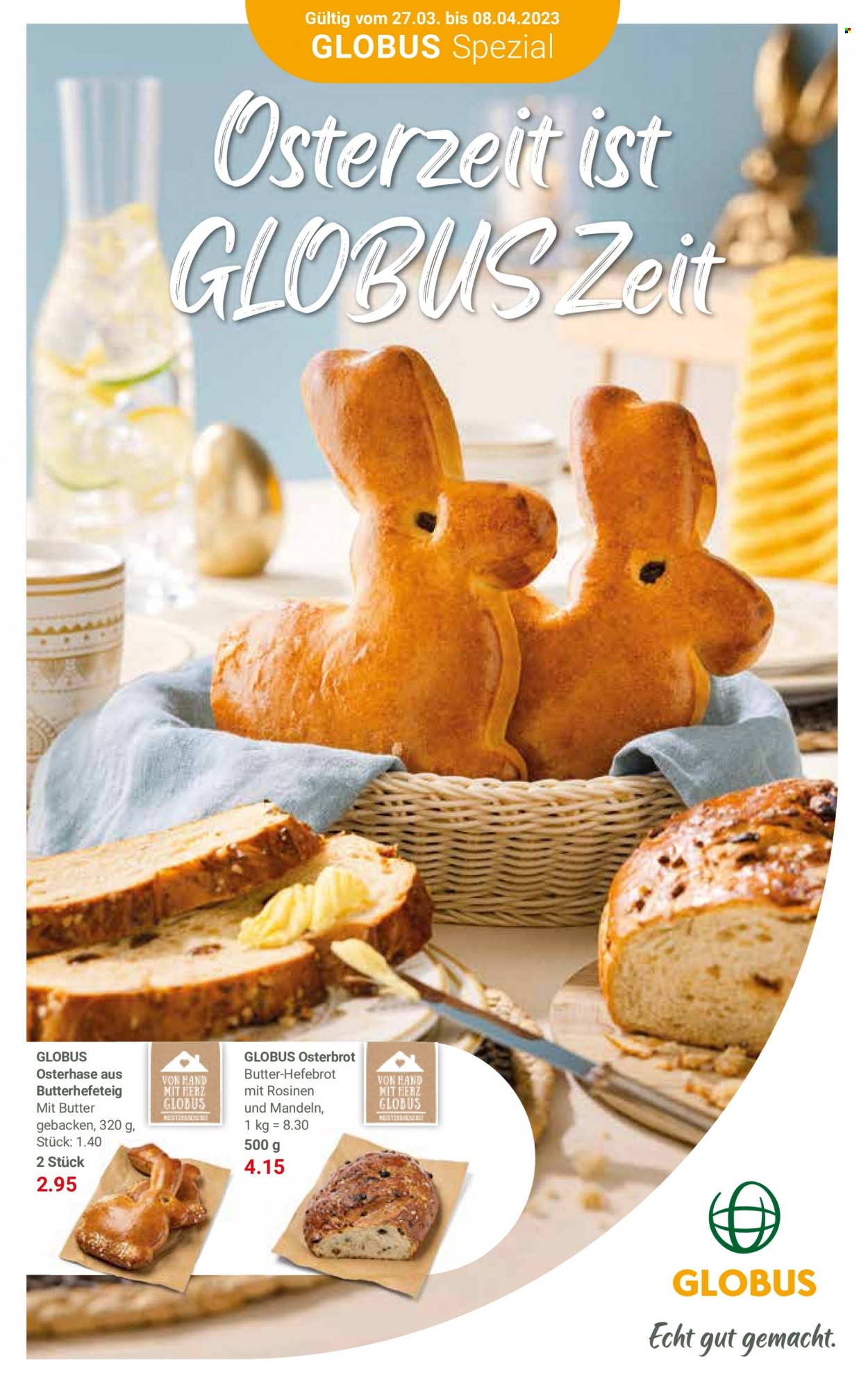 Globus Prospekte  - 27.03.2023 - 8.04.2023. Seite 1