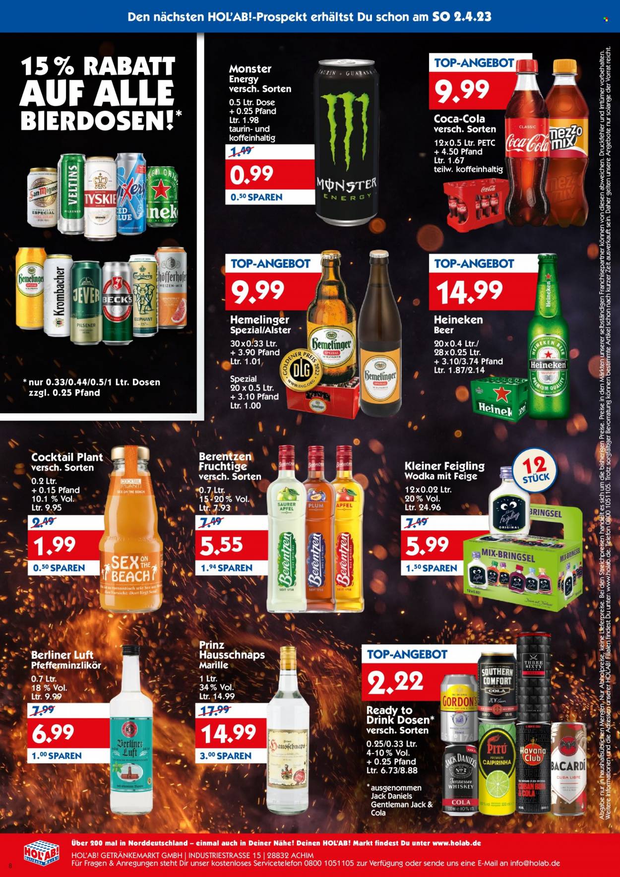 Hol'ab! Getränkemarkt Prospekte  - 27.03.2023 - 1.04.2023. Seite 14