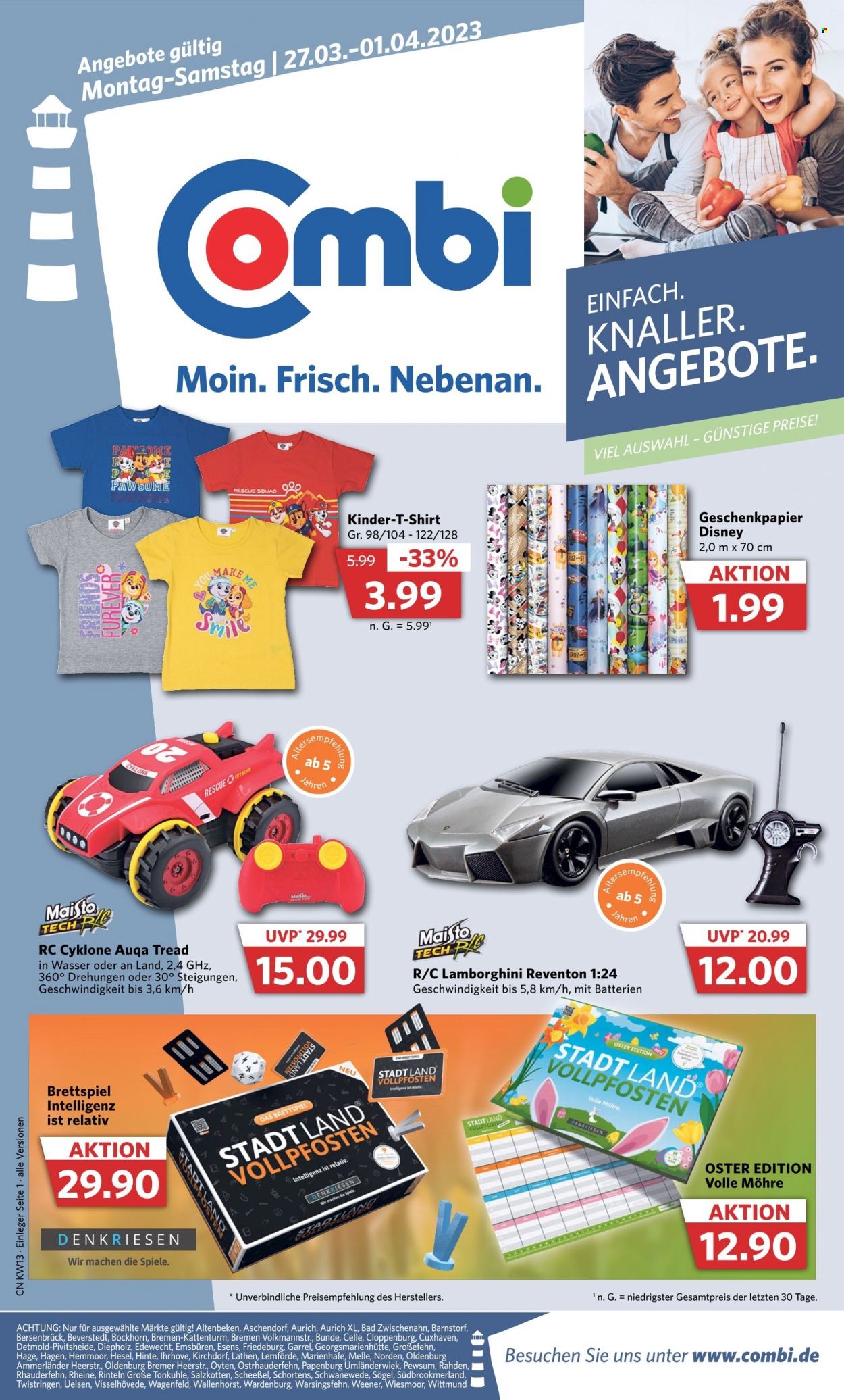 Combi Prospekte  - 27.03.2023 - 1.04.2023. Seite 1