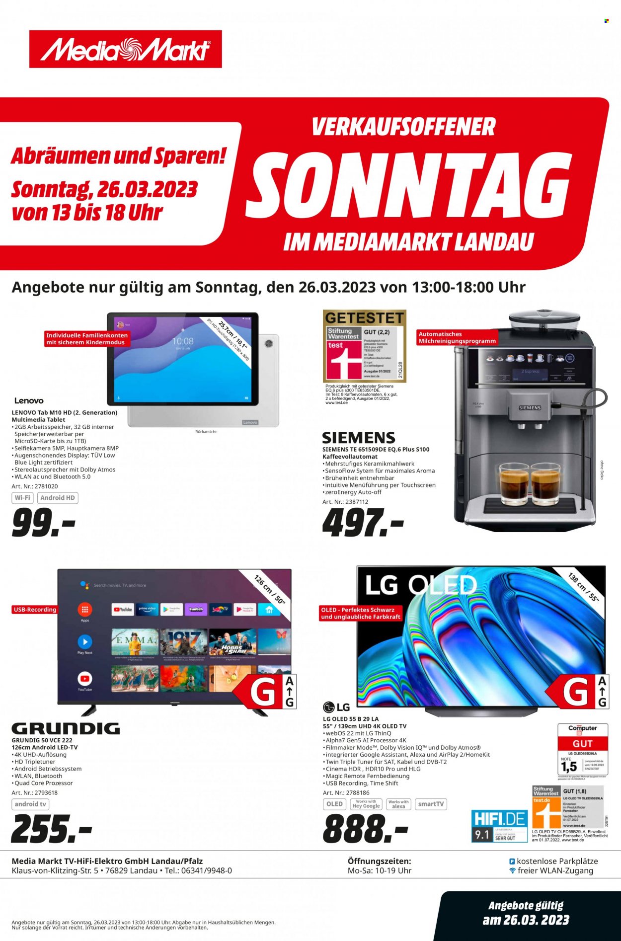 MediaMarkt Prospekte  - 26.03.2023 - 26.03.2023. Seite 1