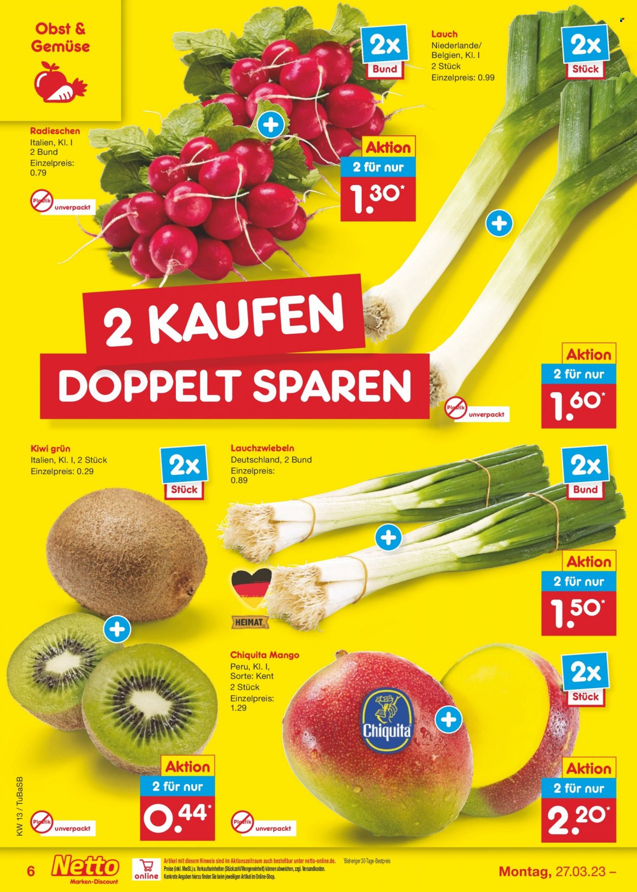 Netto Marken-Discount Prospekte  - 27.03.2023 - 1.04.2023. Seite 6