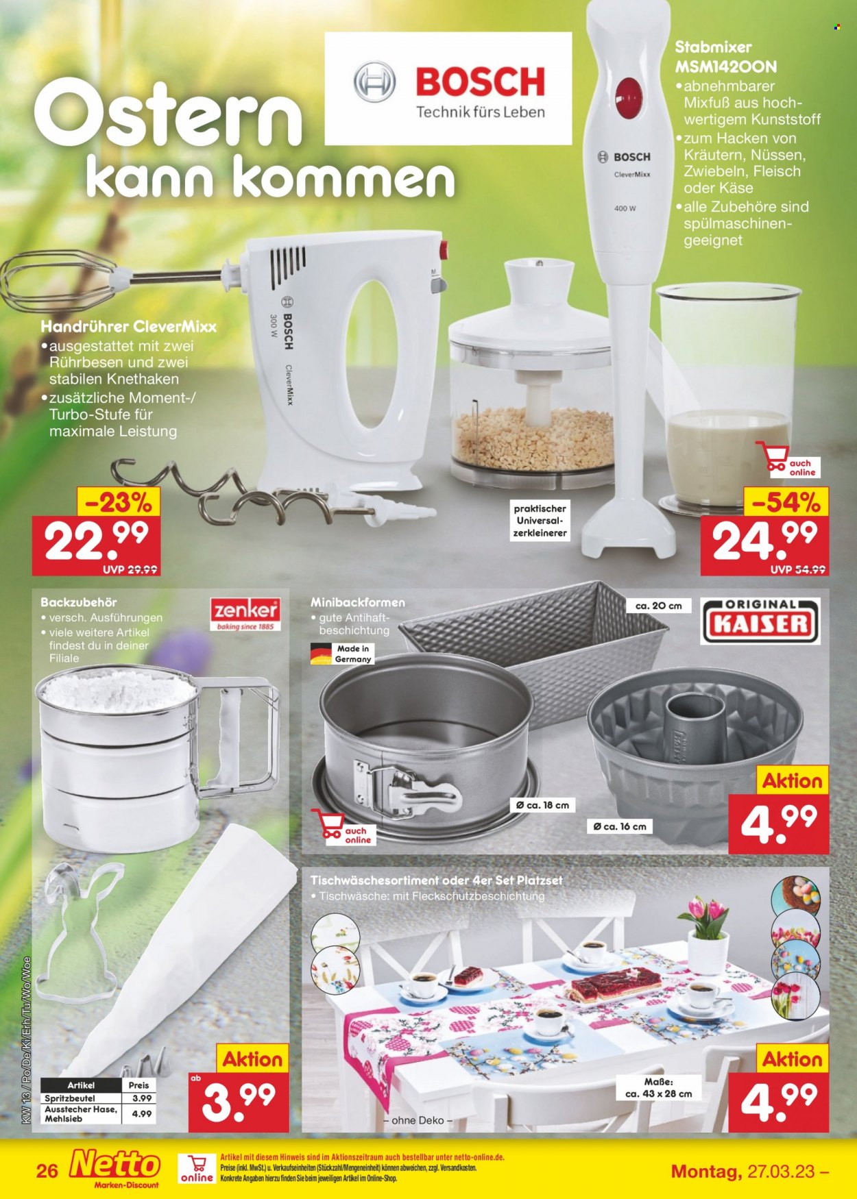 Netto Marken-Discount Prospekte  - 27.03.2023 - 1.04.2023. Seite 26