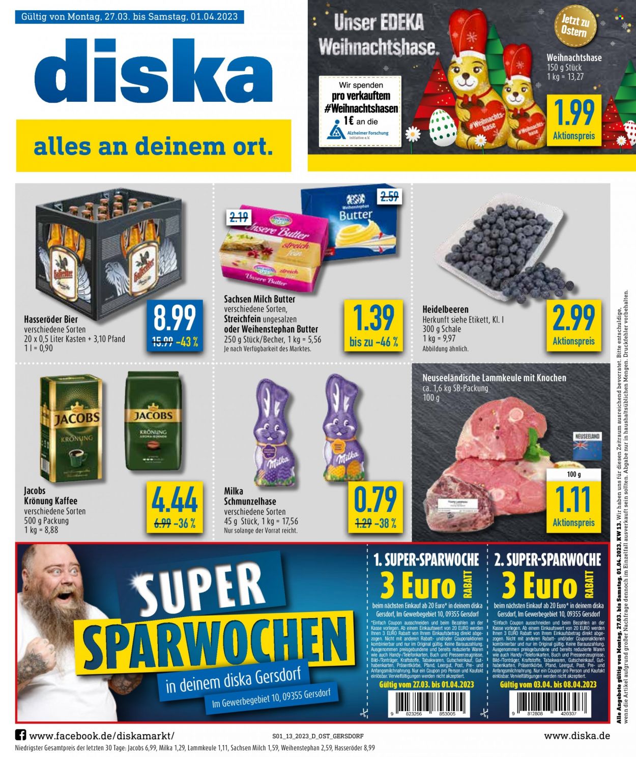 Diska Prospekte  - 27.03.2023 - 1.04.2023. Seite 1