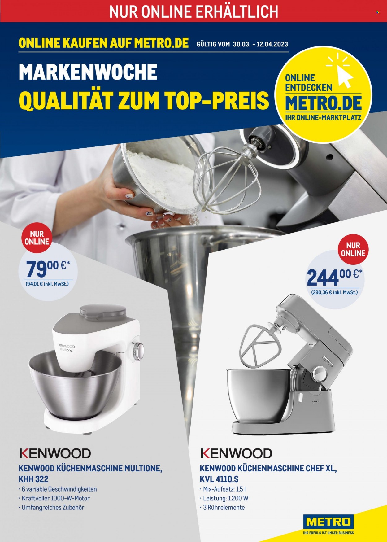 Metro Prospekte  - 30.03.2023 - 12.04.2023. Seite 1