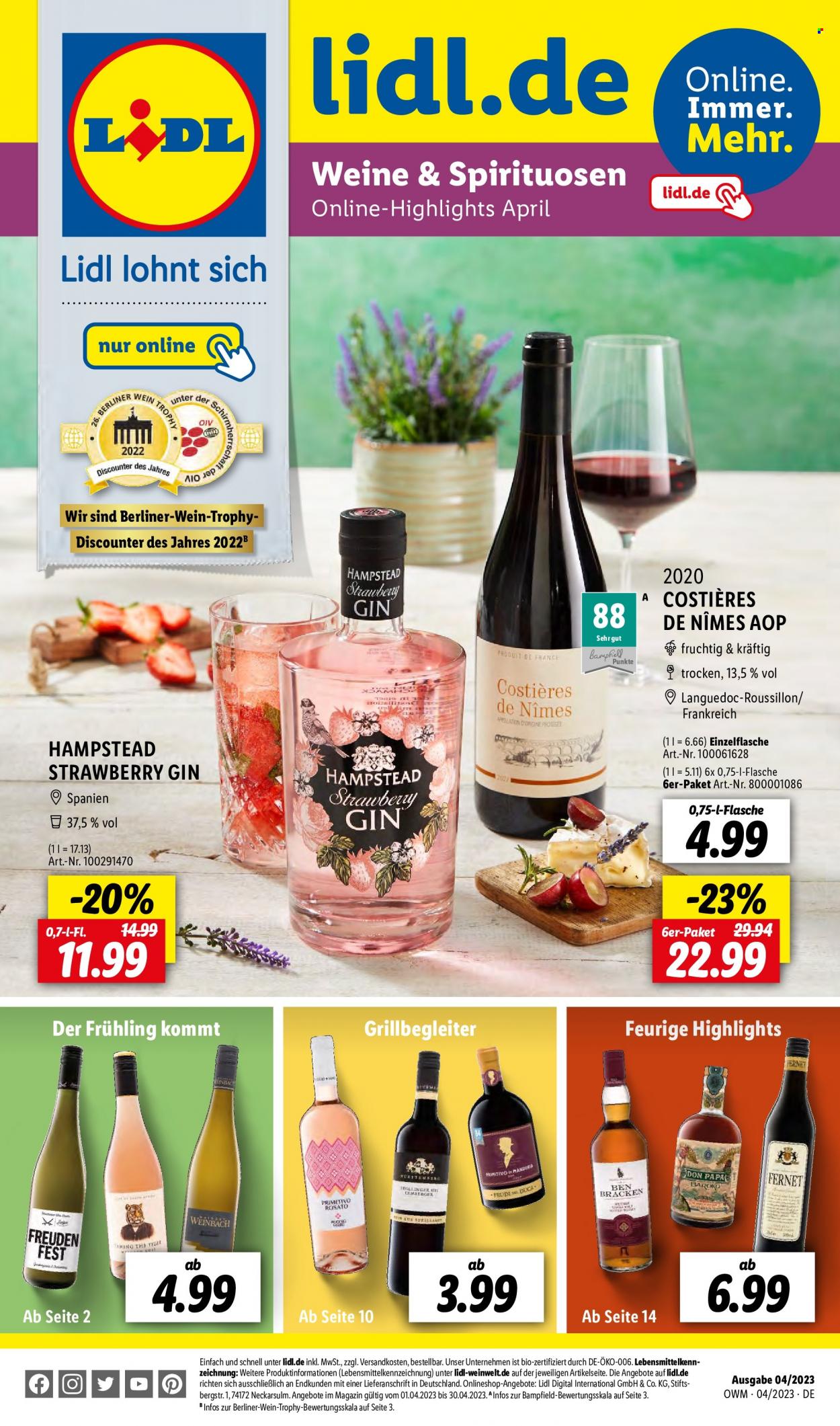 Lidl Prospekte  - 1.04.2023 - 30.04.2023. Seite 1