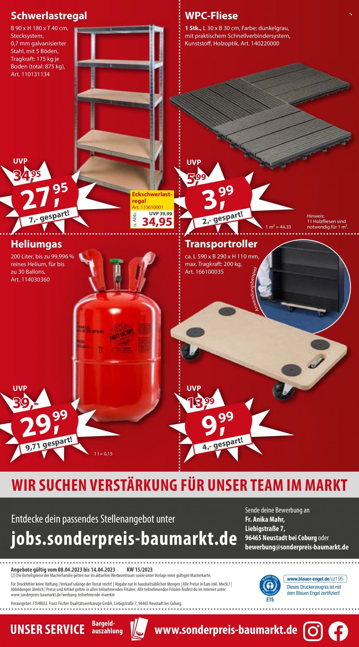 Sonderpreis-Baumarkt Prospekte  - 8.04.2023 - 14.04.2023. Seite 22