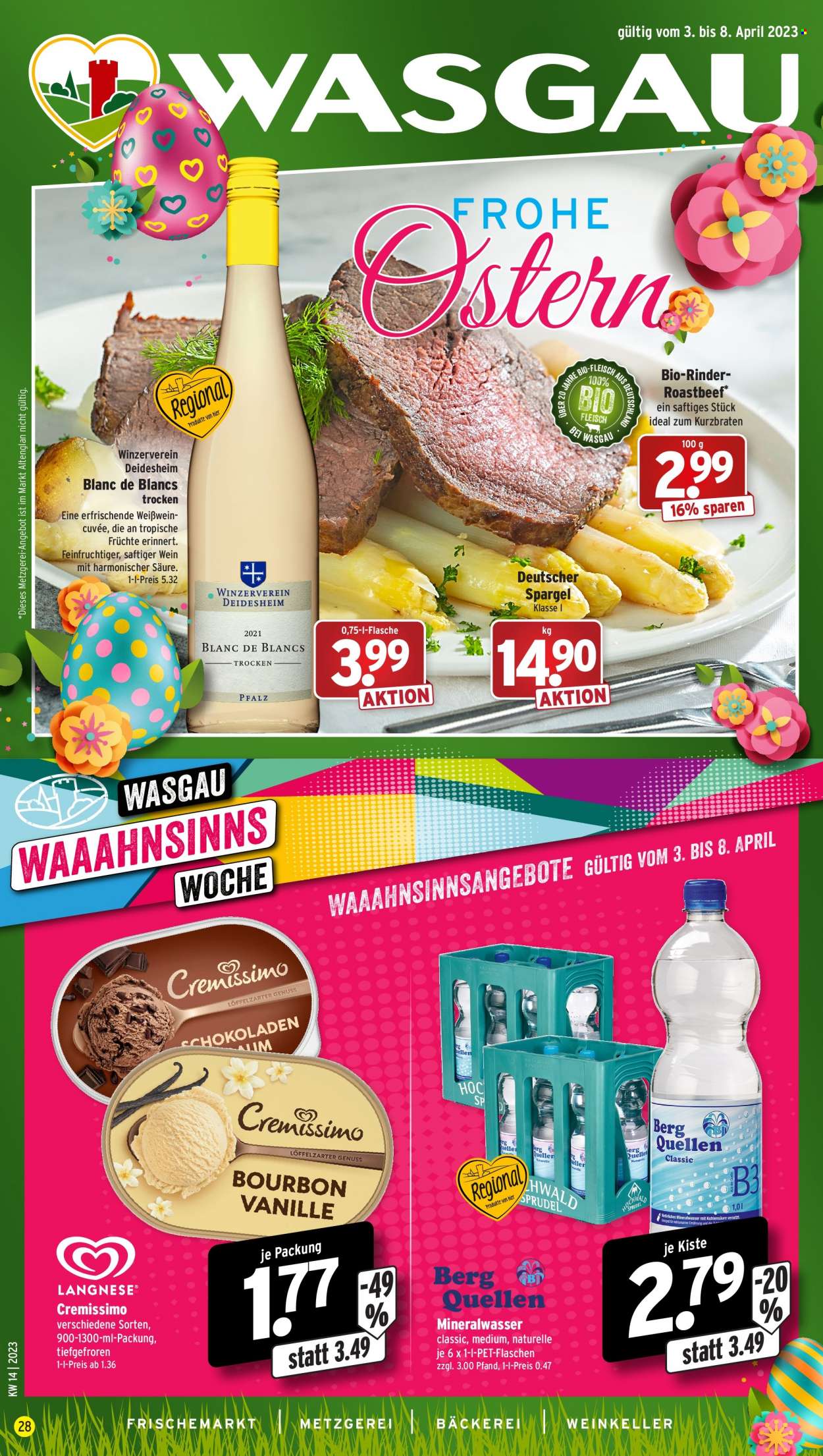 Wasgau Prospekte  - 3.04.2023 - 8.04.2023. Seite 1
